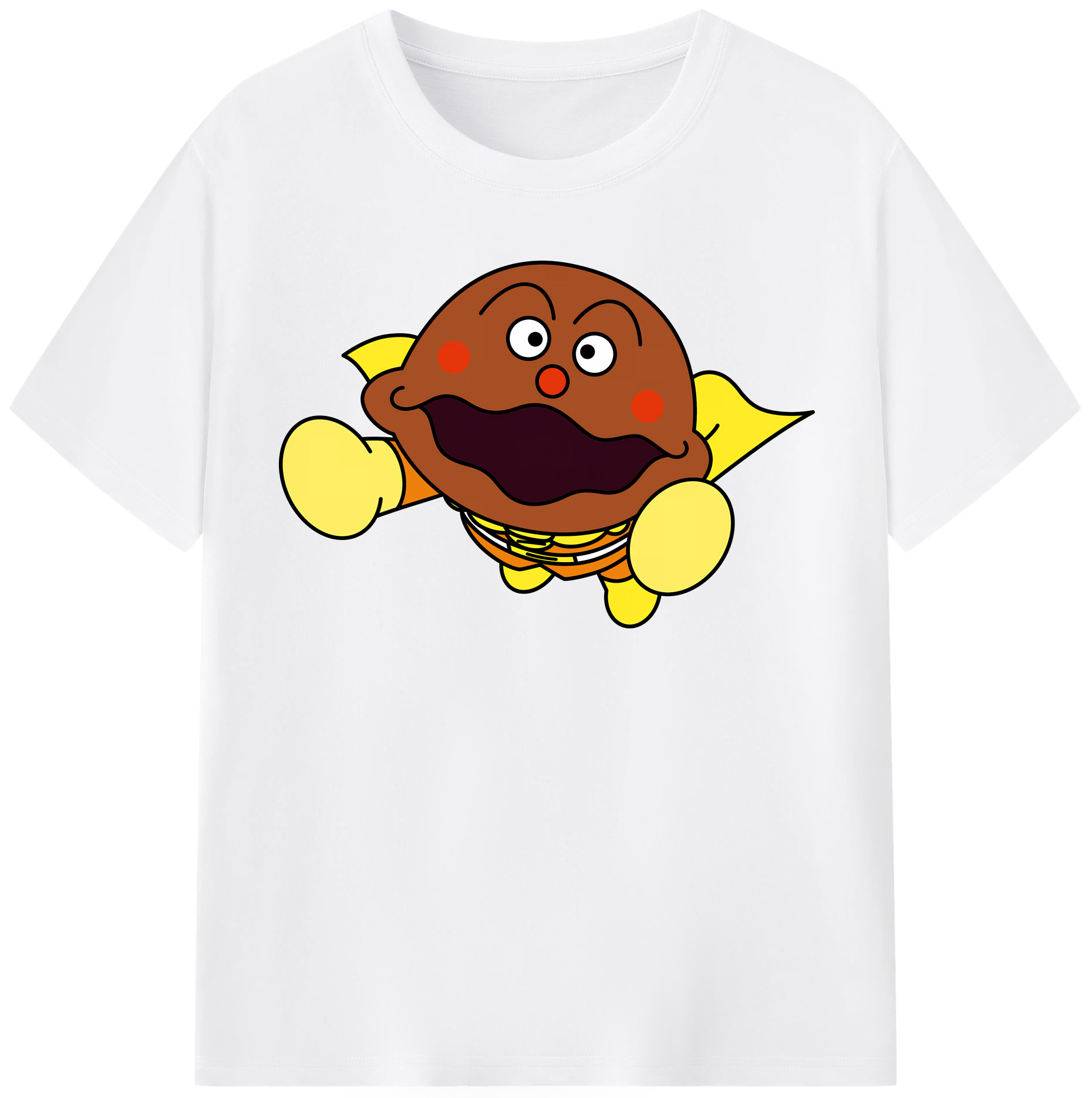 （画像用） アンパンマン Anpanman 綿100％半袖Tシャツ（フロントプリント）
