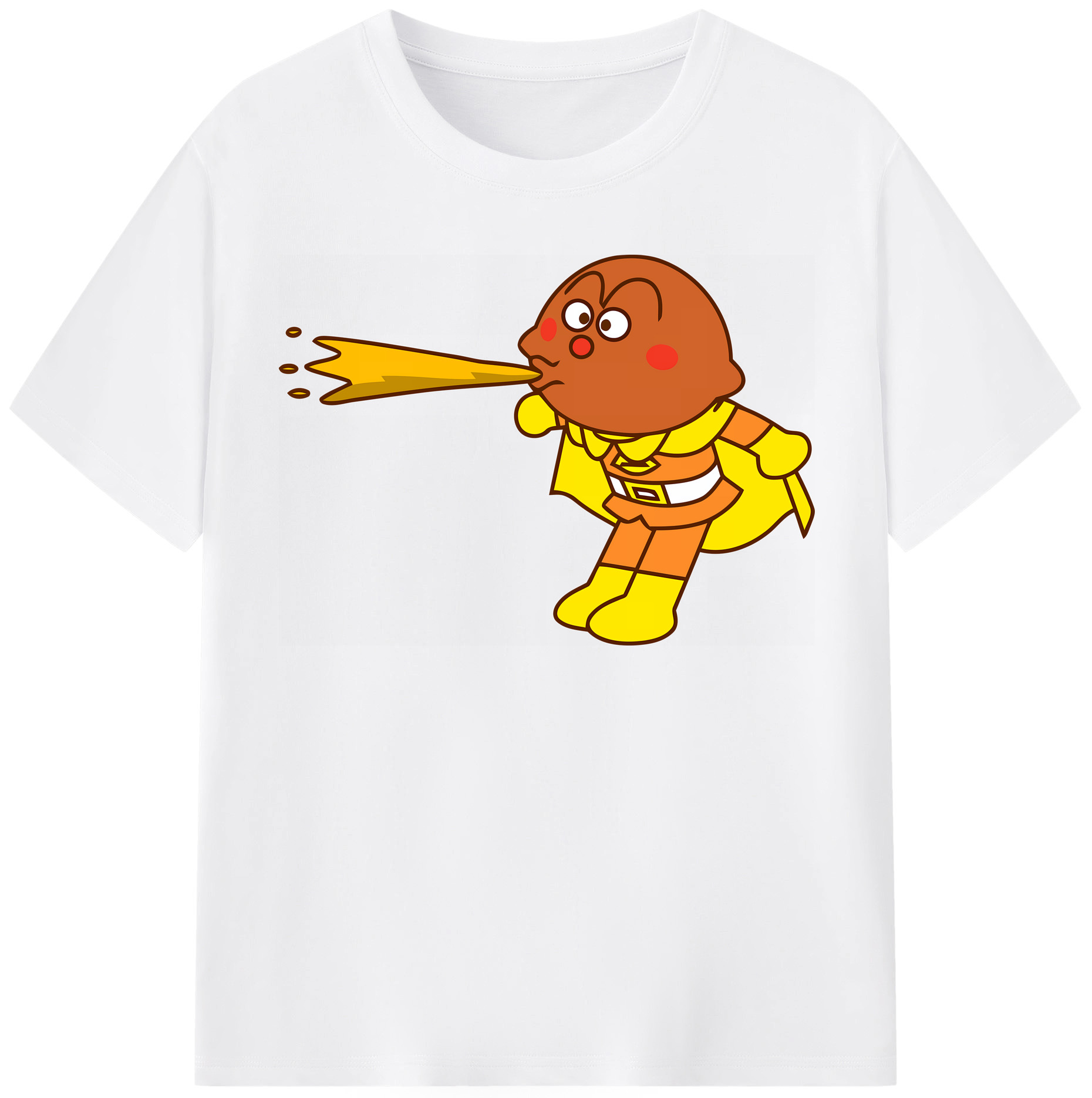 （画像用） アンパンマン Anpanman 綿100％半袖Tシャツ（フロントプリント）