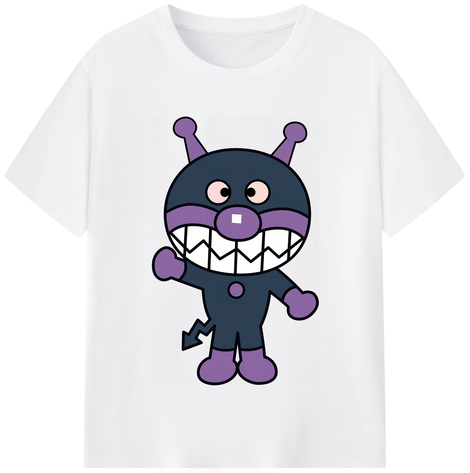 （画像用） アンパンマン Anpanman 綿100％半袖Tシャツ（フロントプリント）