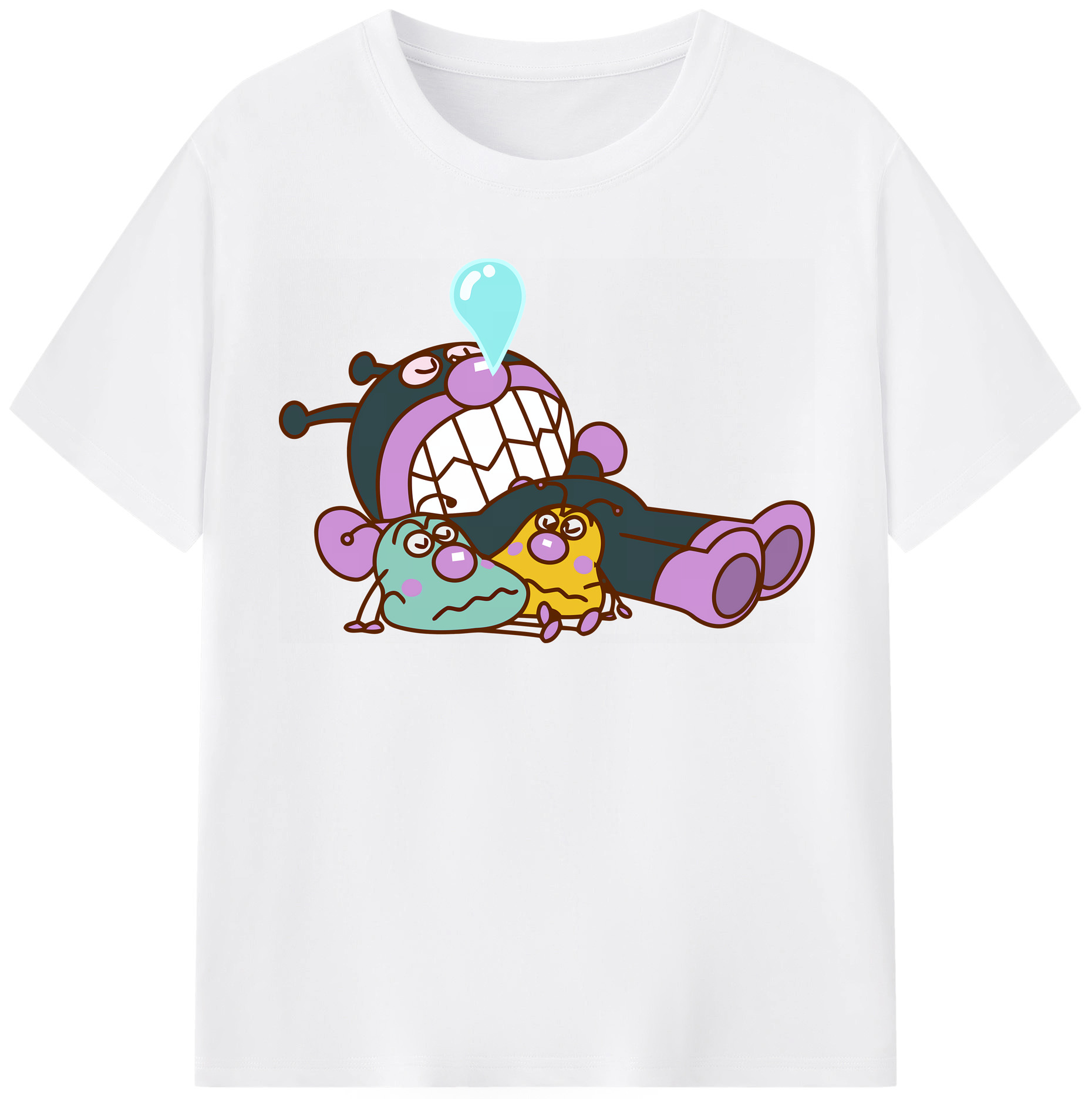 （画像用） アンパンマン Anpanman 綿100％半袖Tシャツ（フロントプリント）