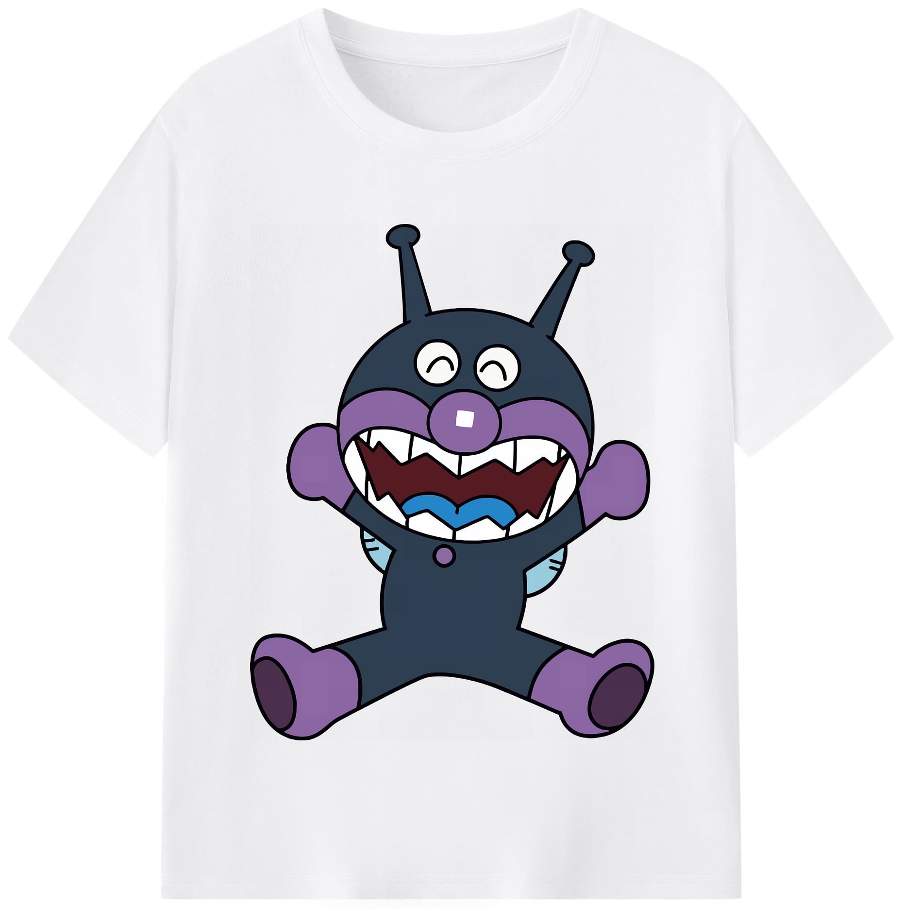 （画像用） アンパンマン Anpanman 綿100％半袖Tシャツ（フロントプリント）