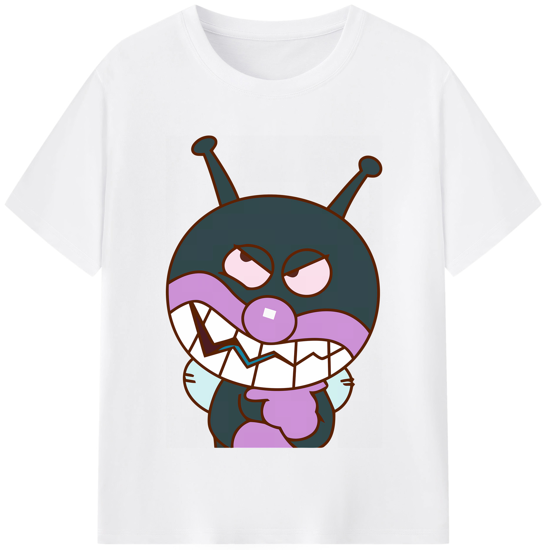 （画像用） アンパンマン Anpanman 綿100％半袖Tシャツ（フロントプリント）