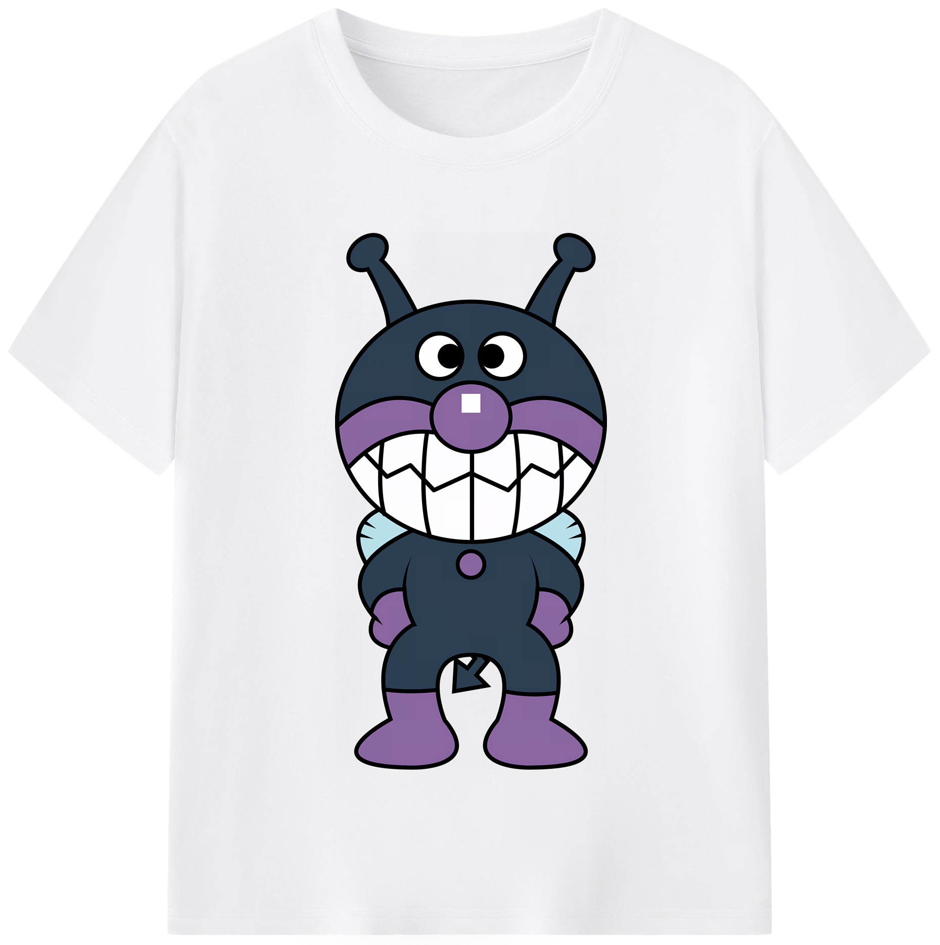 （画像用） アンパンマン Anpanman 綿100％半袖Tシャツ（フロントプリント）