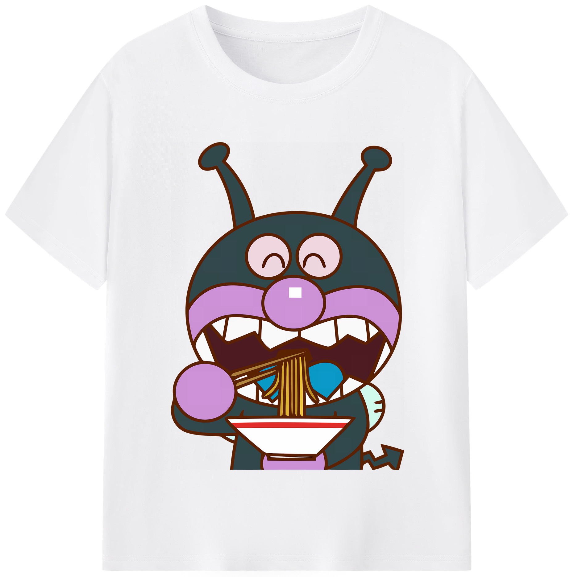 （画像用） アンパンマン Anpanman 綿100％半袖Tシャツ（フロントプリント）