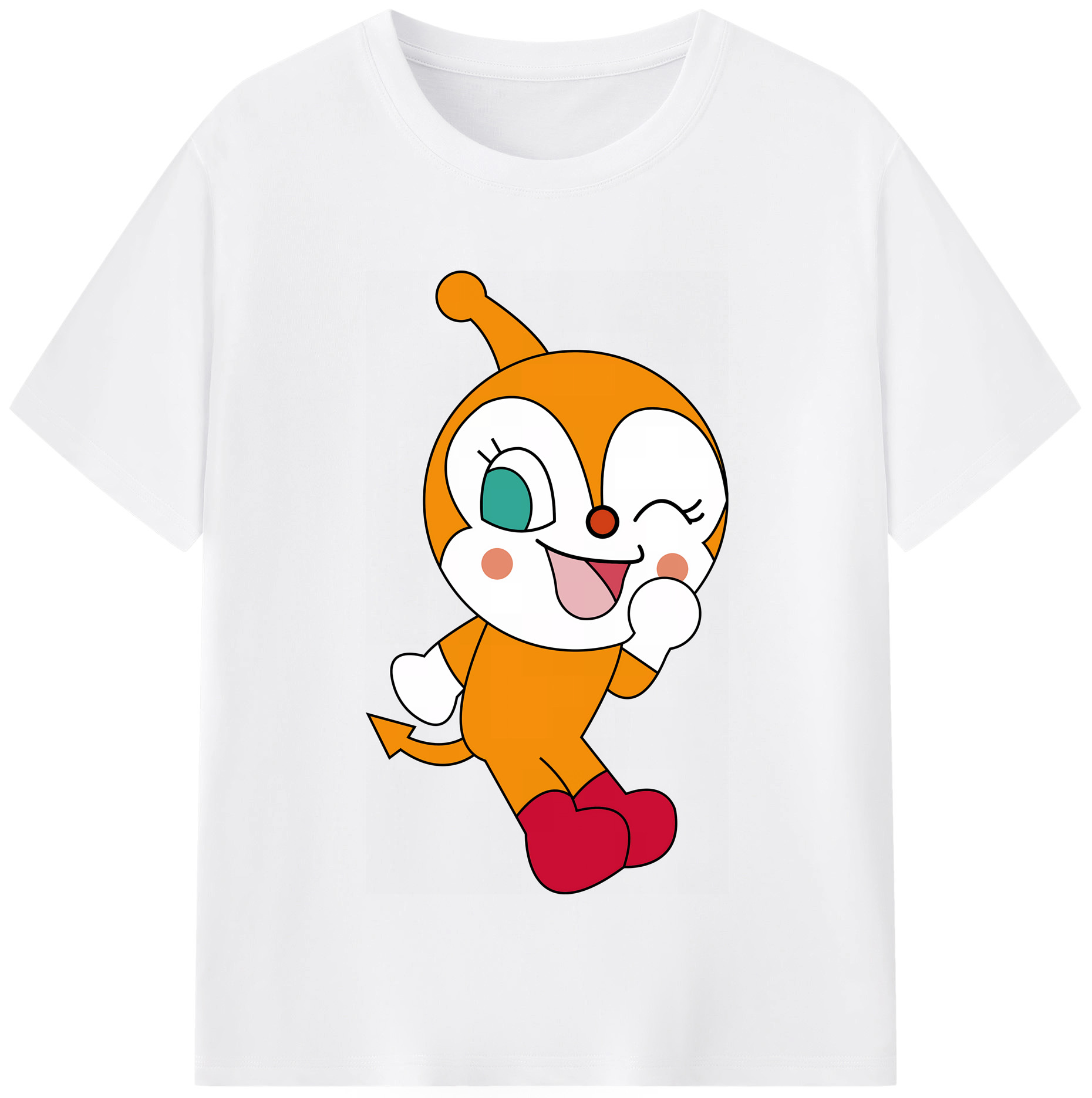 （画像用） アンパンマン Anpanman 綿100％半袖Tシャツ（フロントプリント）