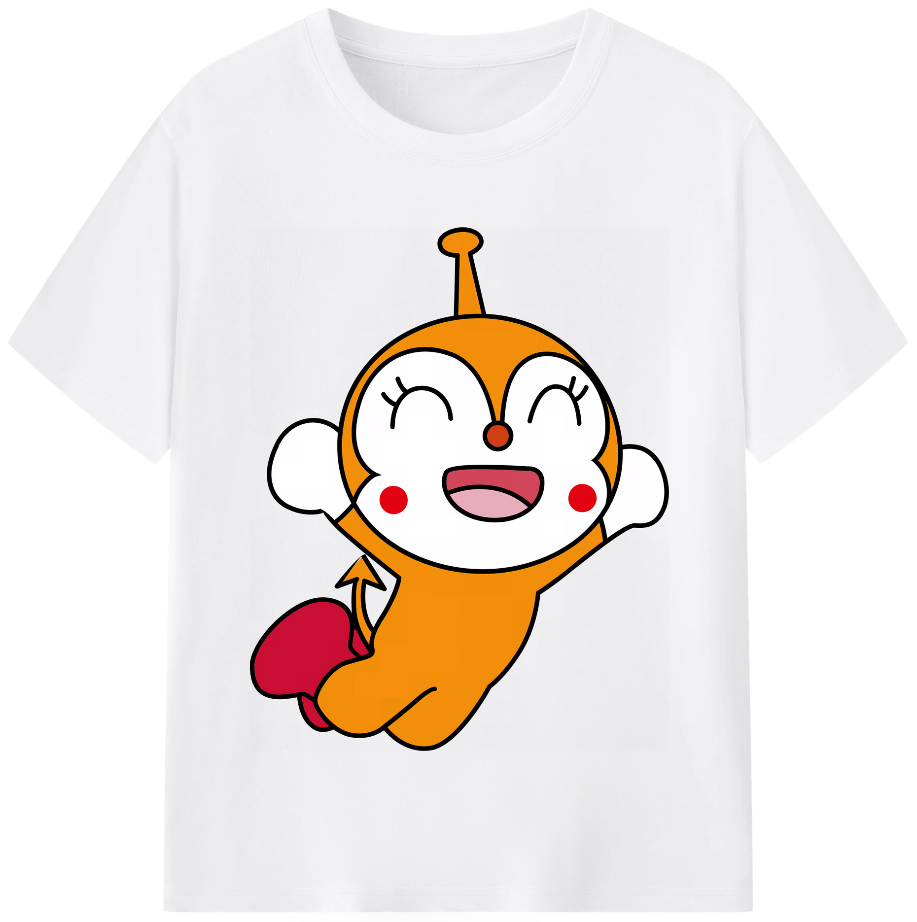 （画像用） アンパンマン Anpanman 綿100％半袖Tシャツ（フロントプリント）