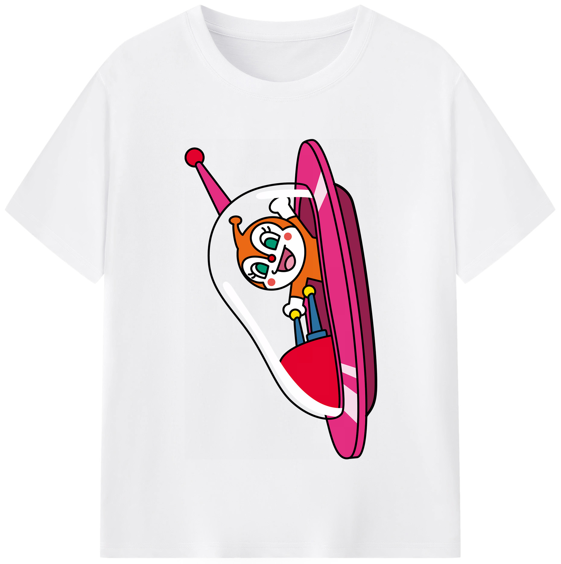 （画像用） アンパンマン Anpanman 綿100％半袖Tシャツ（フロントプリント）