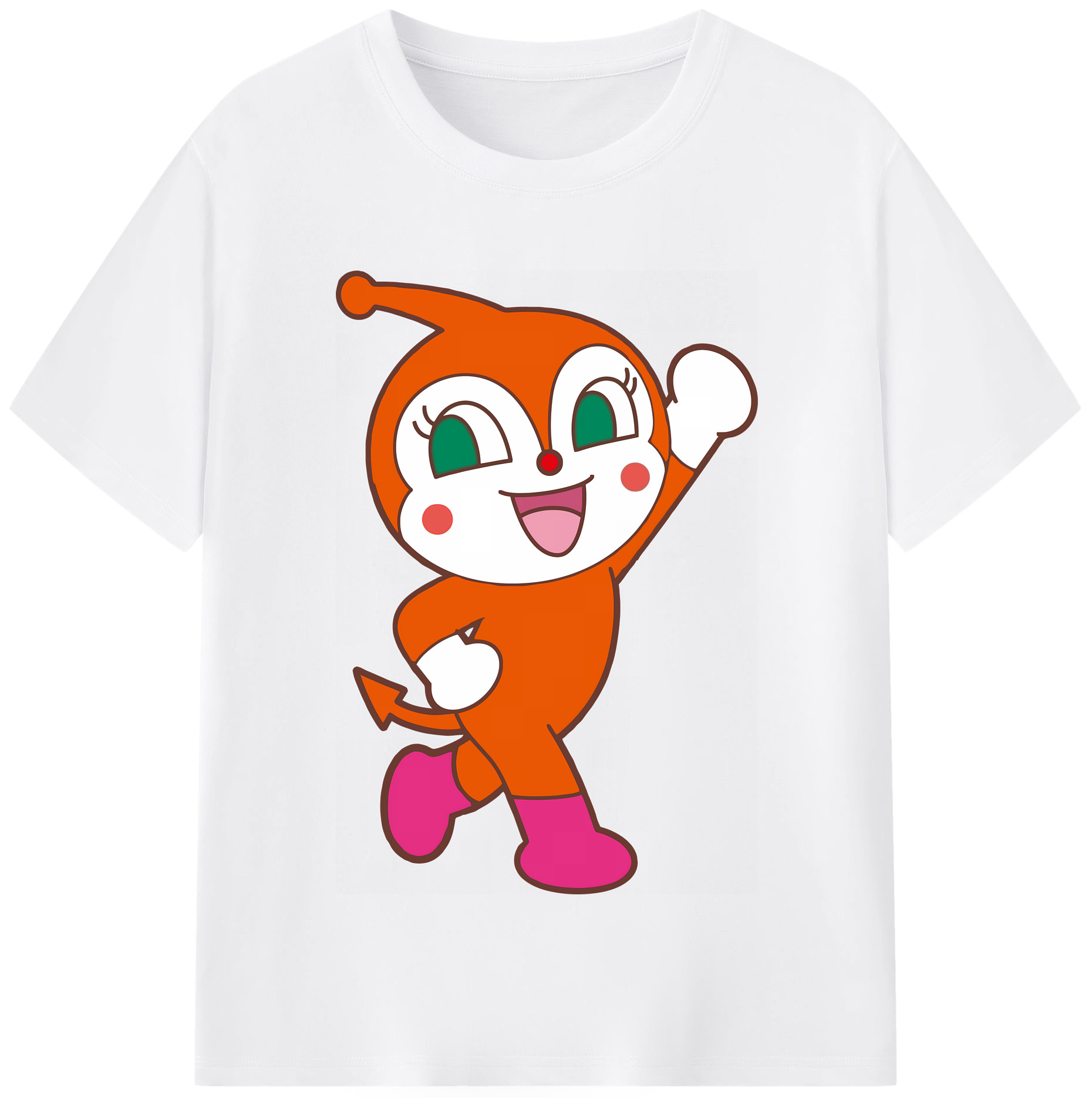 （画像用） アンパンマン Anpanman 綿100％半袖Tシャツ（フロントプリント）