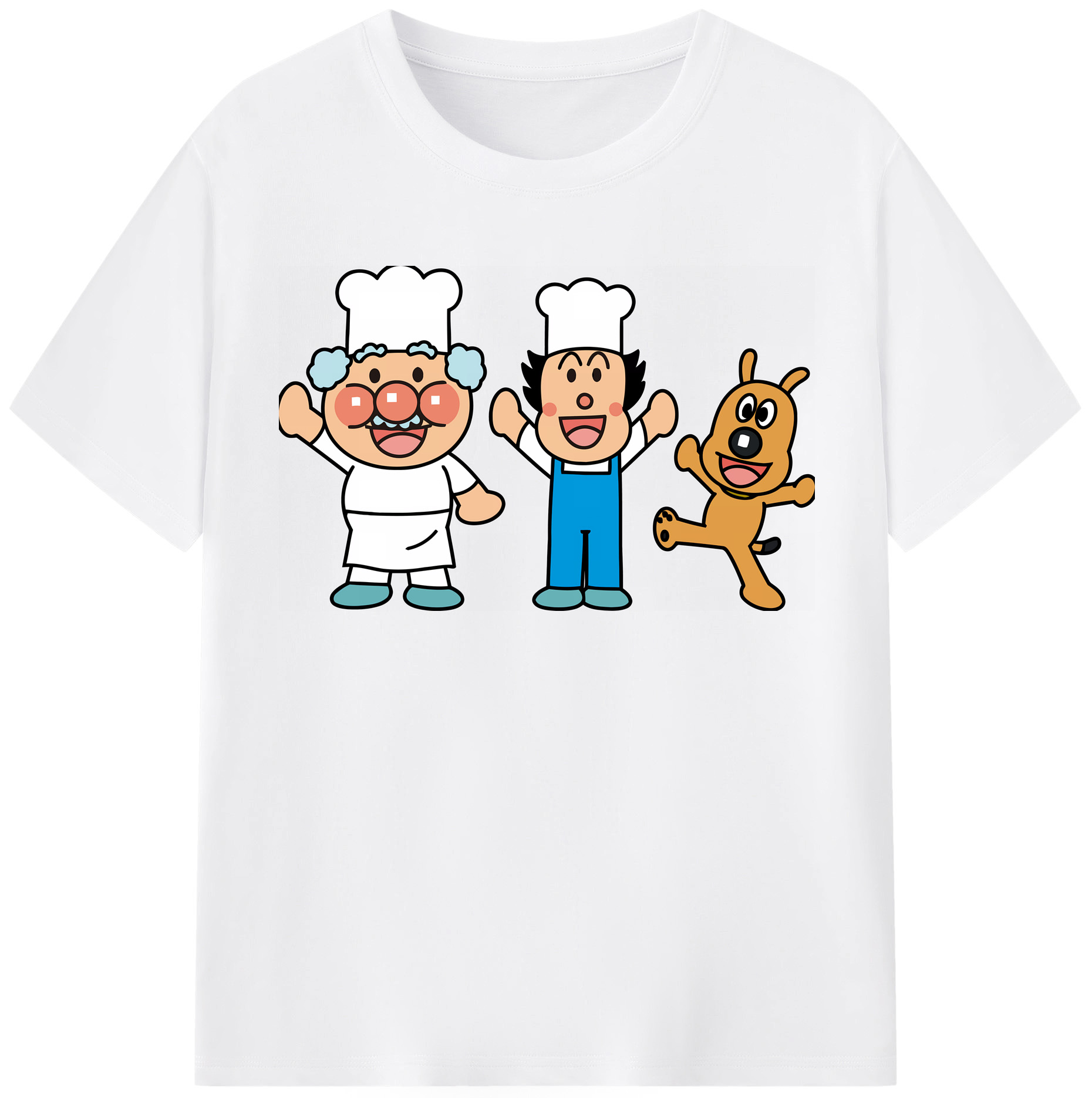 （画像用） アンパンマン Anpanman 綿100％半袖Tシャツ（フロントプリント）