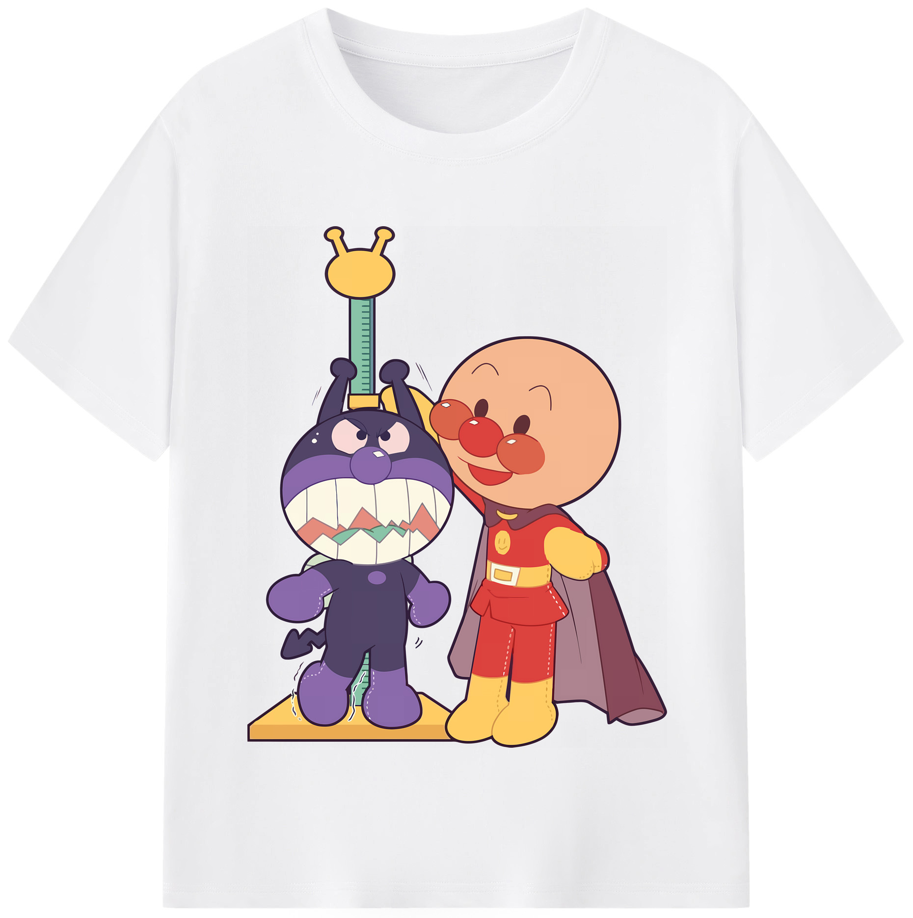 （画像用） アンパンマン Anpanman 綿100％半袖Tシャツ（フロントプリント）