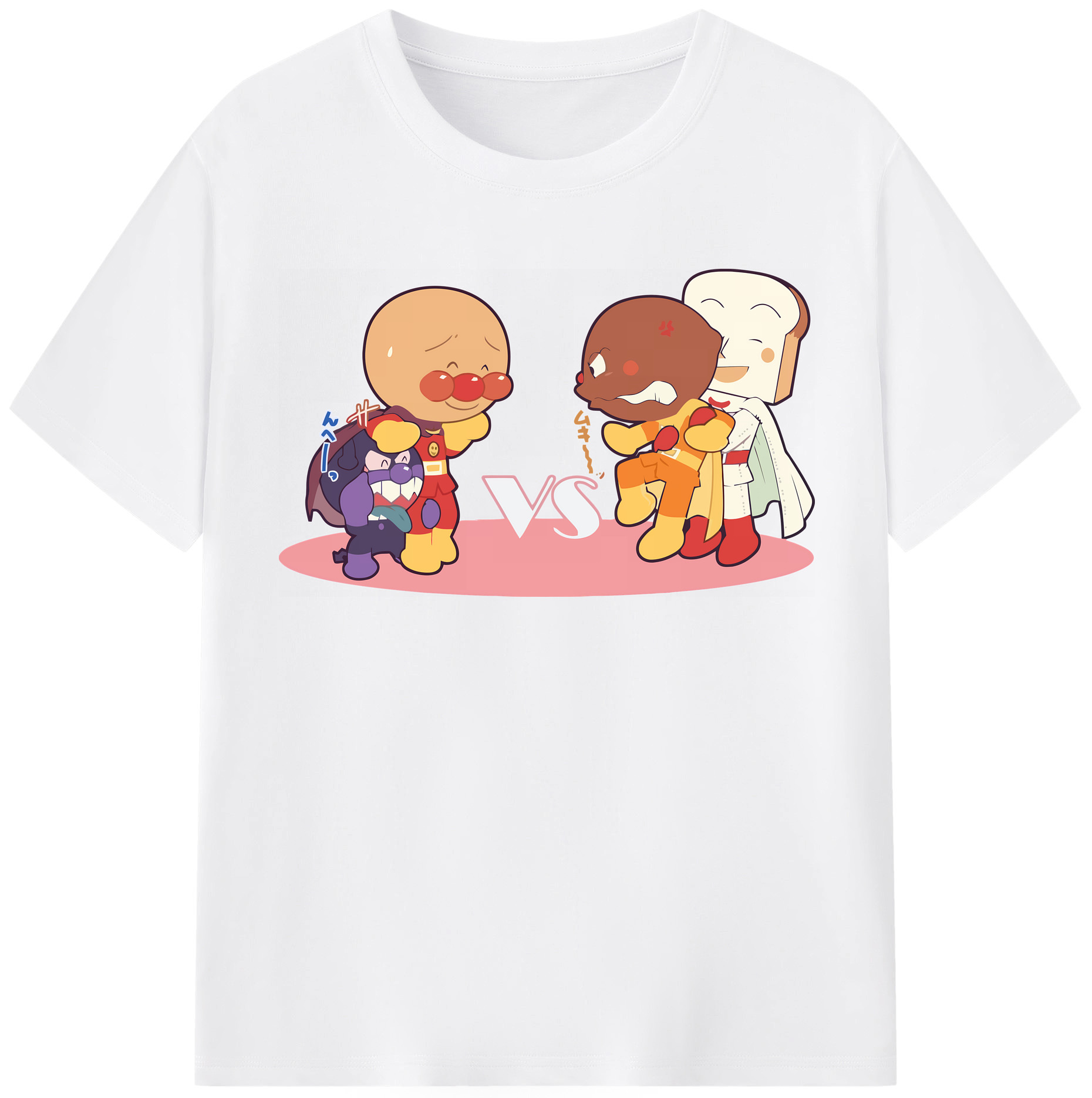 （画像用） アンパンマン Anpanman 綿100％半袖Tシャツ（フロントプリント）