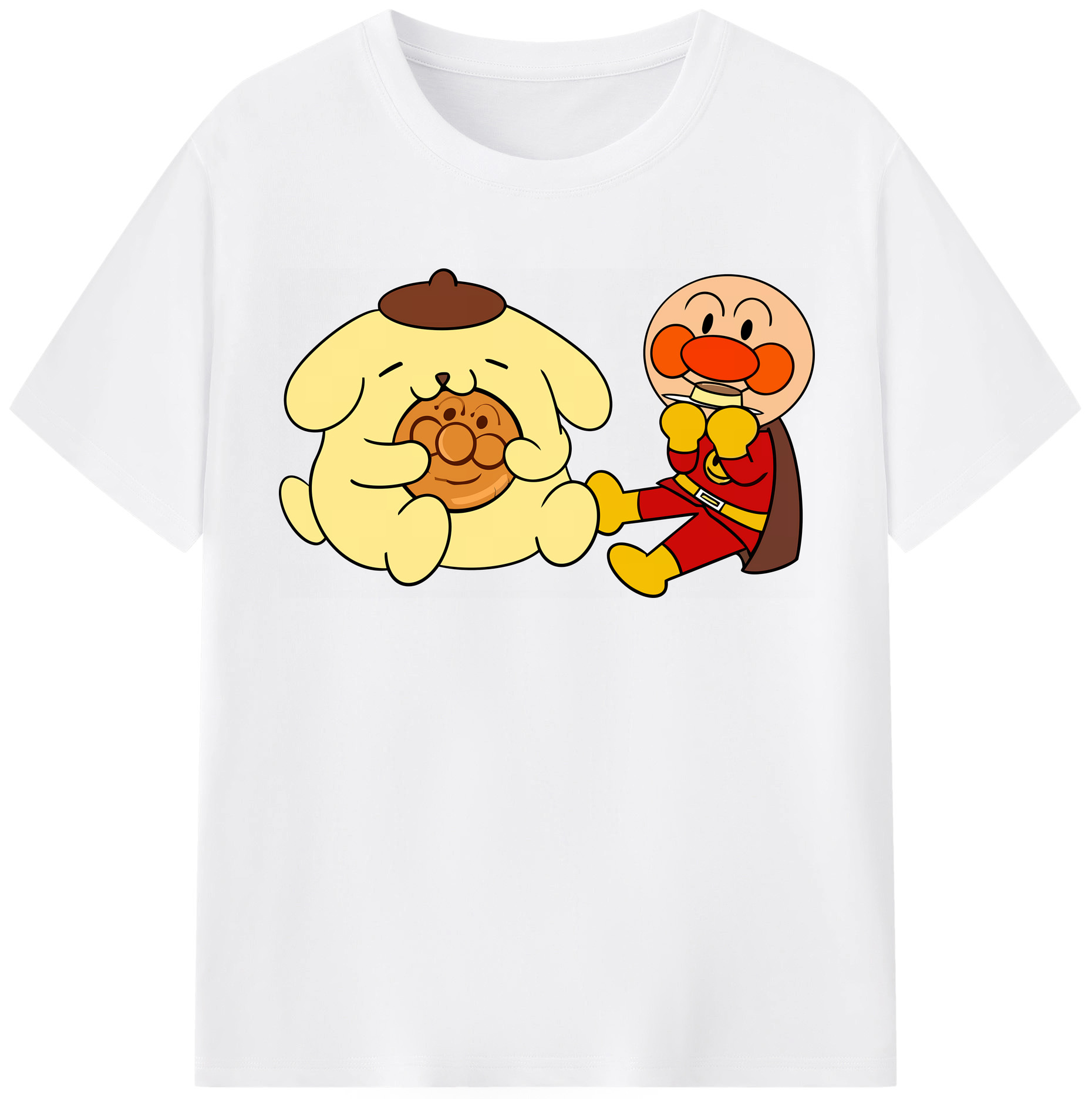 （画像用） アンパンマン Anpanman 綿100％半袖Tシャツ（フロントプリント）