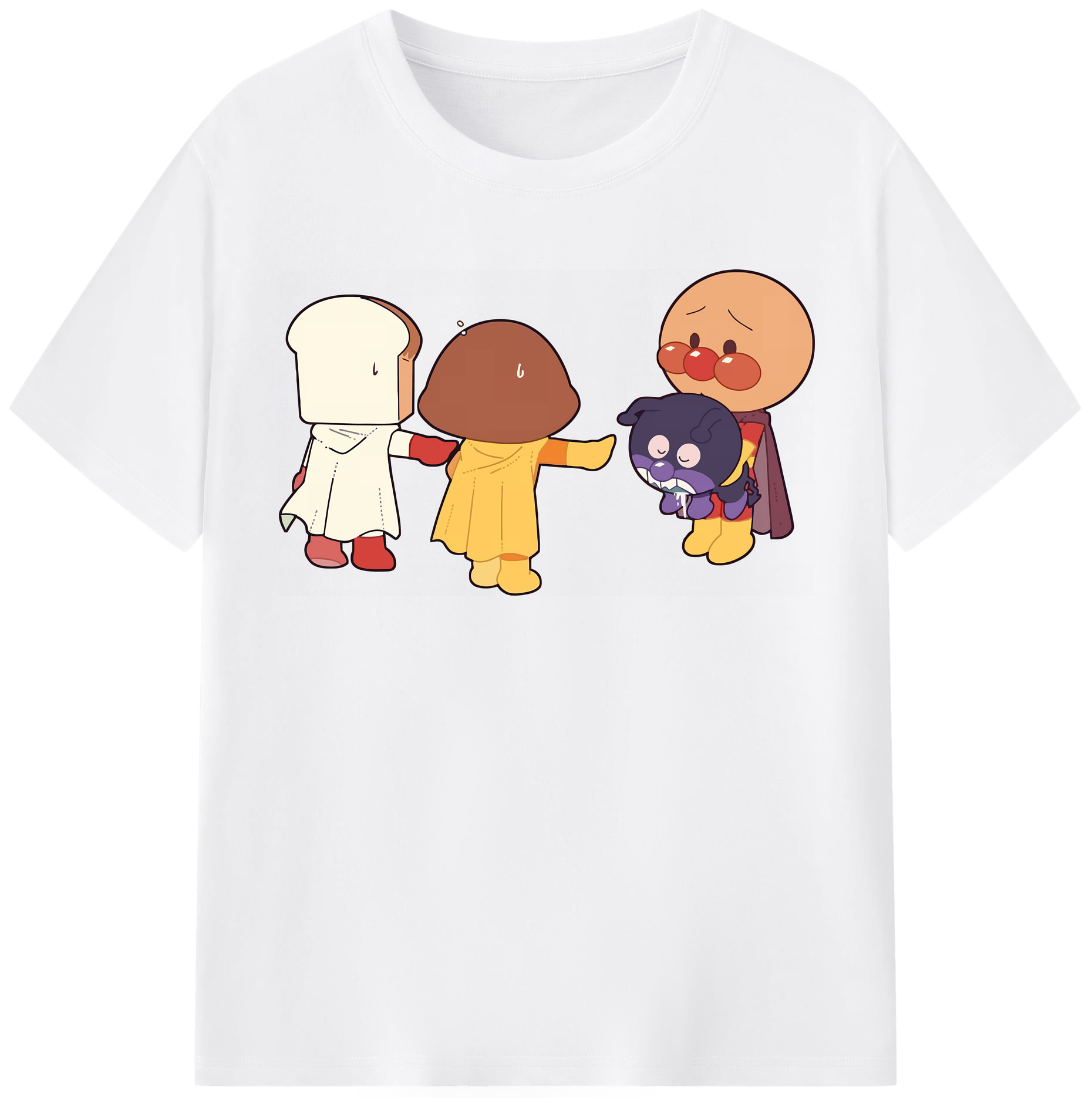 （画像用） アンパンマン Anpanman 綿100％半袖Tシャツ（フロントプリント）