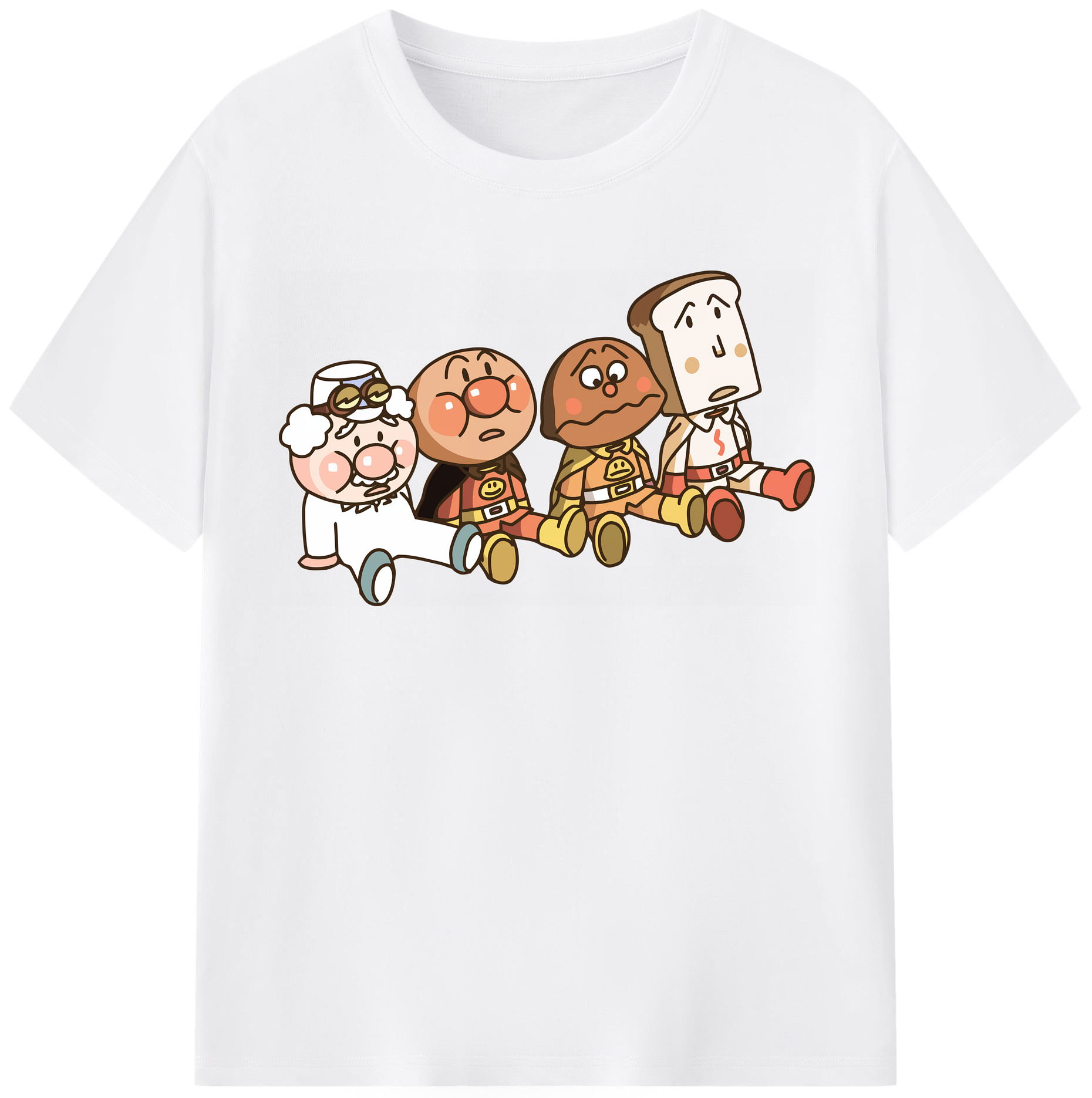 （画像用） アンパンマン Anpanman 綿100％半袖Tシャツ（フロントプリント）