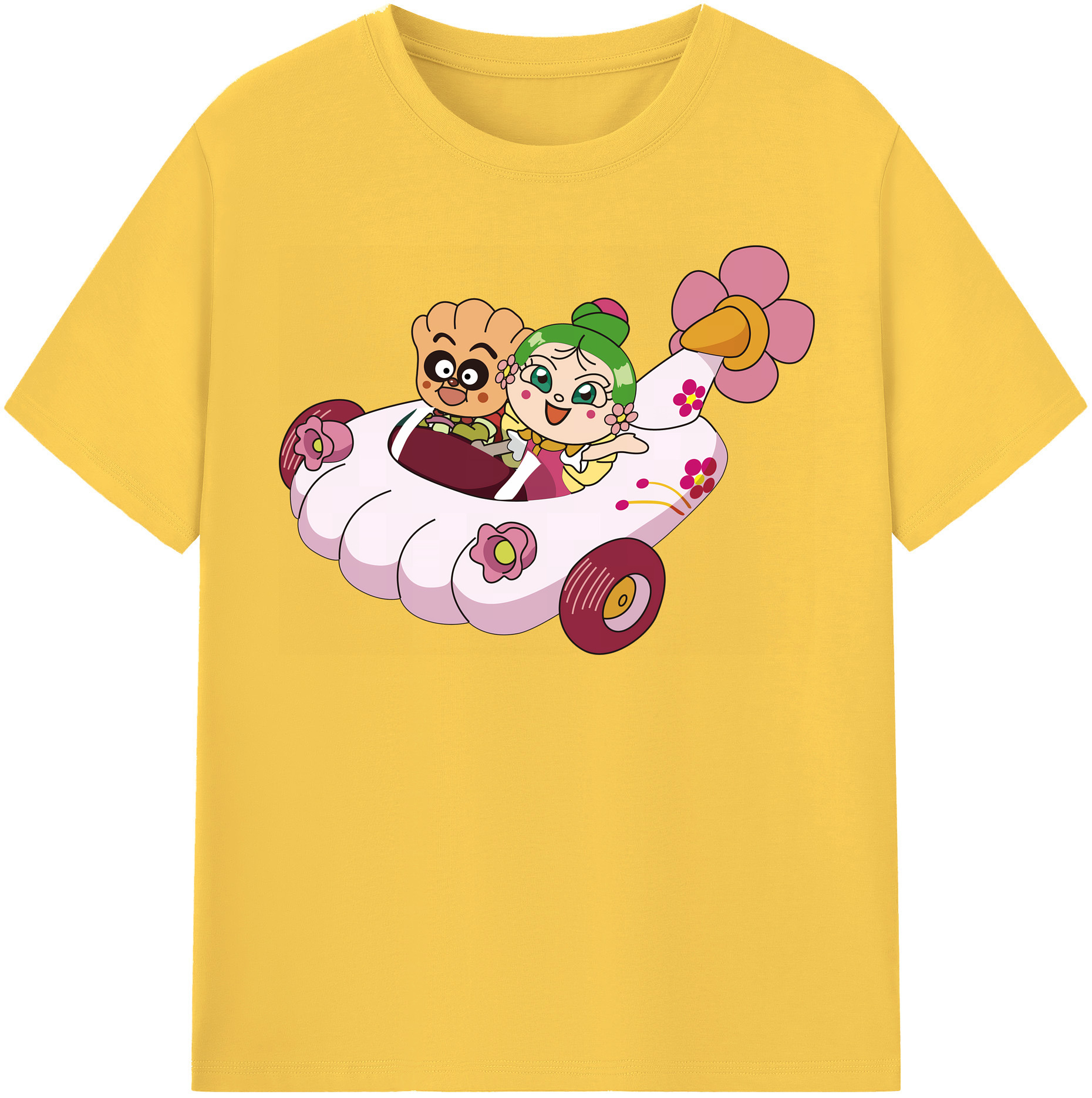 （画像用） アンパンマン Anpanman 綿100％半袖Tシャツ（フロントプリント）