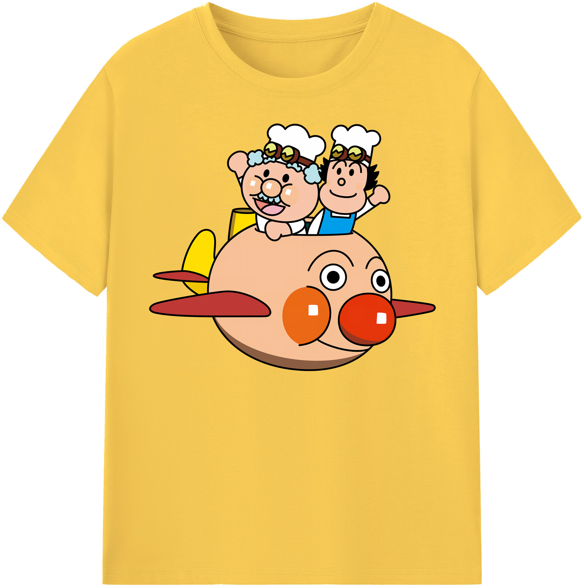 （画像用） アンパンマン Anpanman 綿100％半袖Tシャツ（フロントプリント）