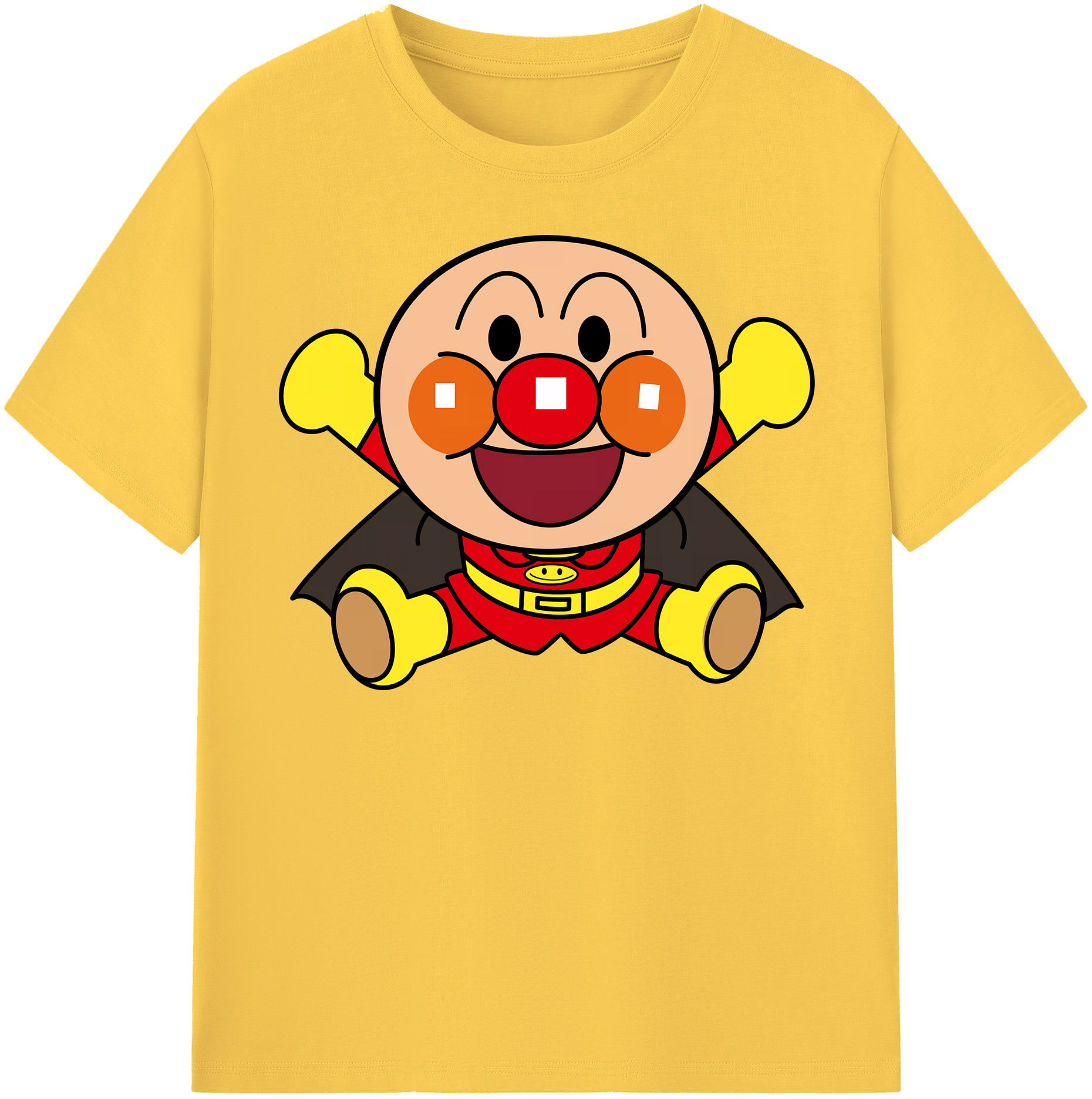 （画像用） アンパンマン Anpanman 綿100％半袖Tシャツ（フロントプリント）