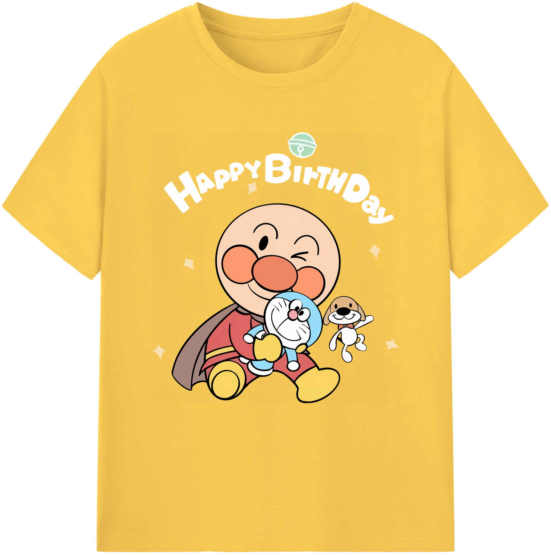 （画像用） アンパンマン Anpanman 綿100％半袖Tシャツ（フロントプリント）