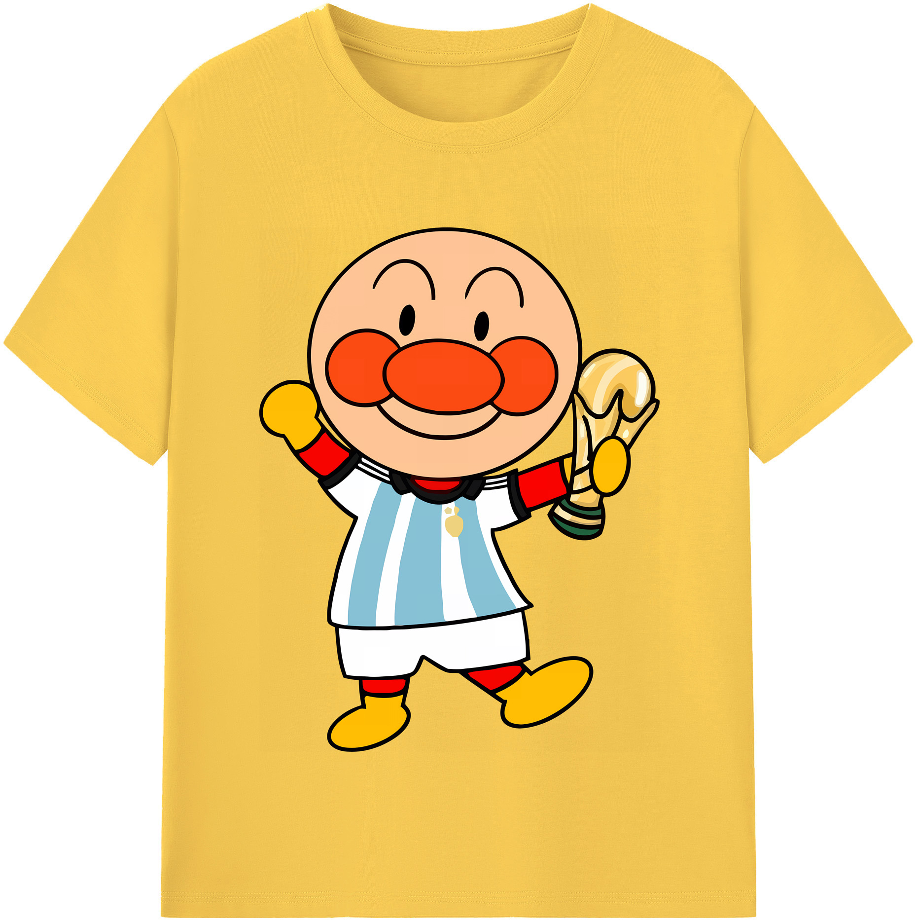 （画像用） アンパンマン Anpanman 綿100％半袖Tシャツ（フロントプリント）
