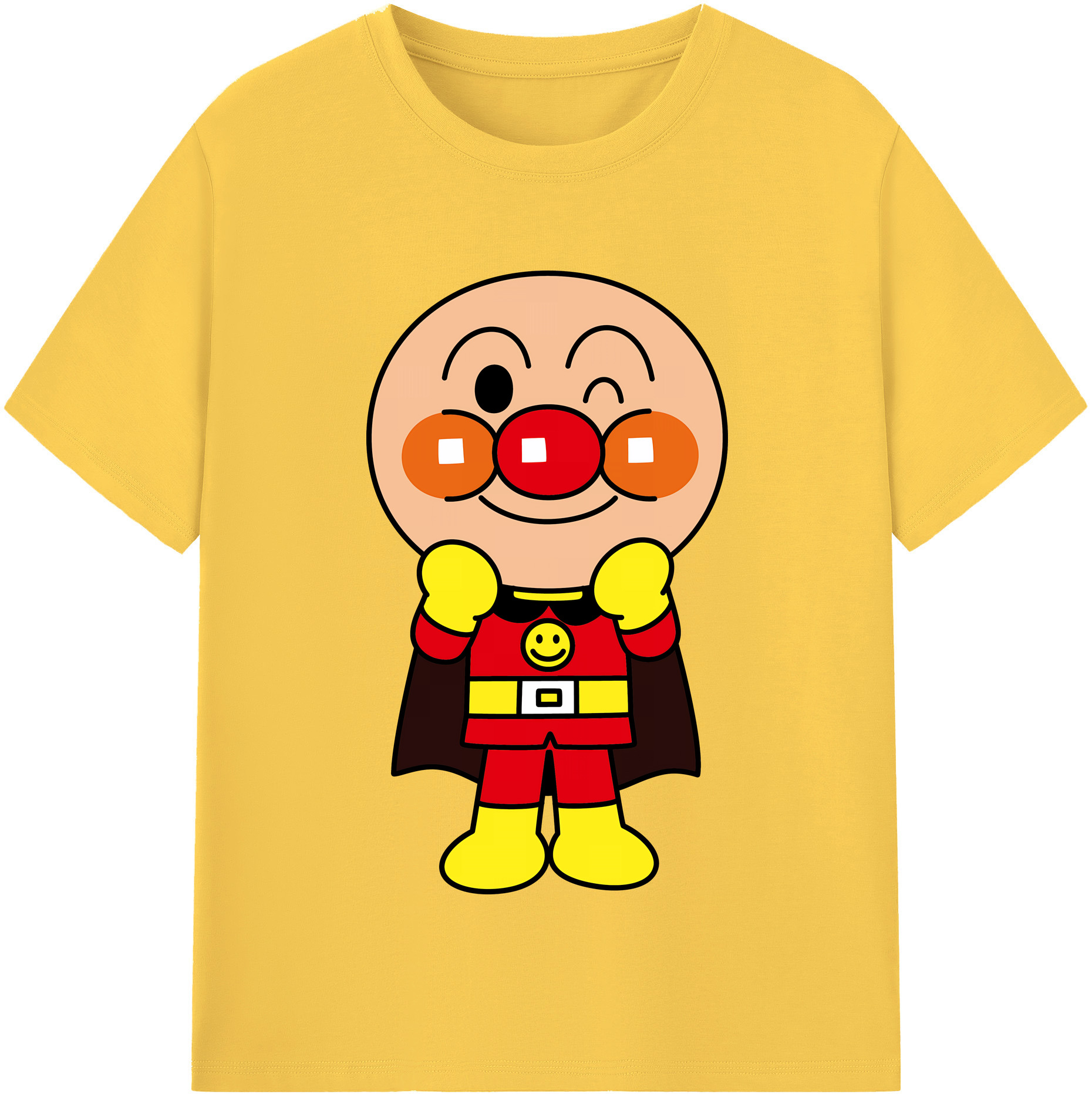 （画像用） アンパンマン Anpanman 綿100％半袖Tシャツ（フロントプリント）