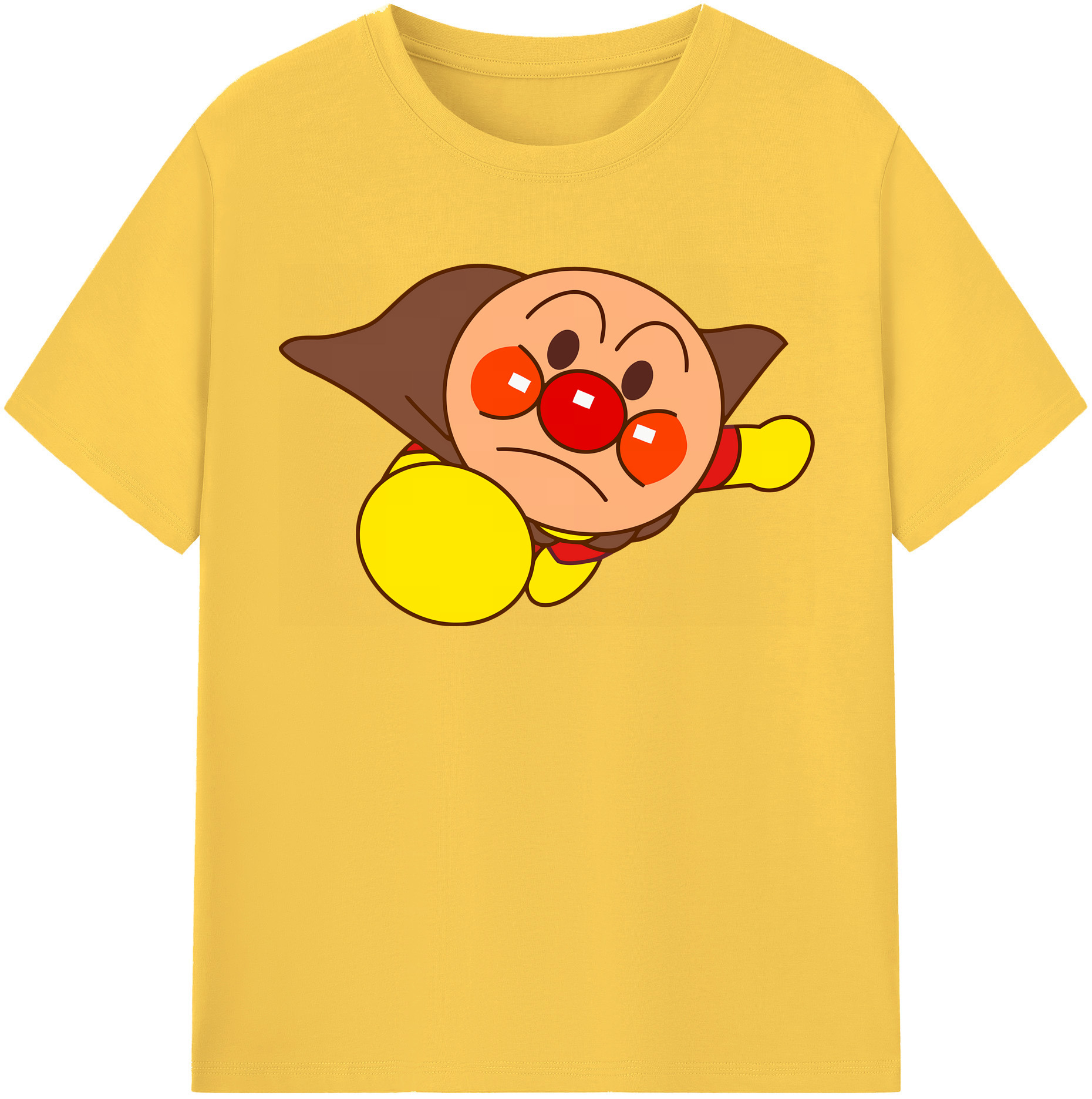 （画像用） アンパンマン Anpanman 綿100％半袖Tシャツ（フロントプリント）