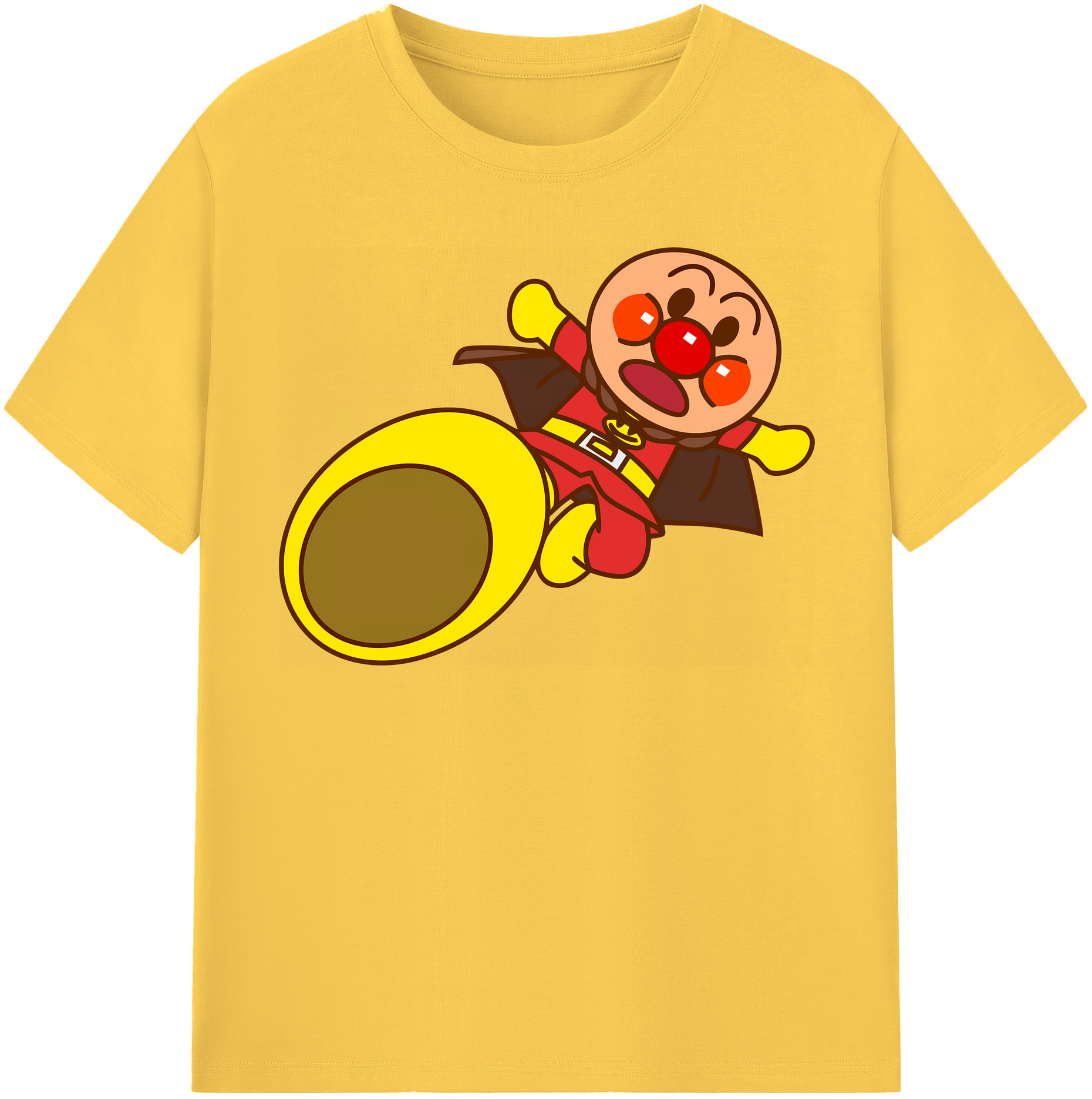（画像用） アンパンマン Anpanman 綿100％半袖Tシャツ（フロントプリント）