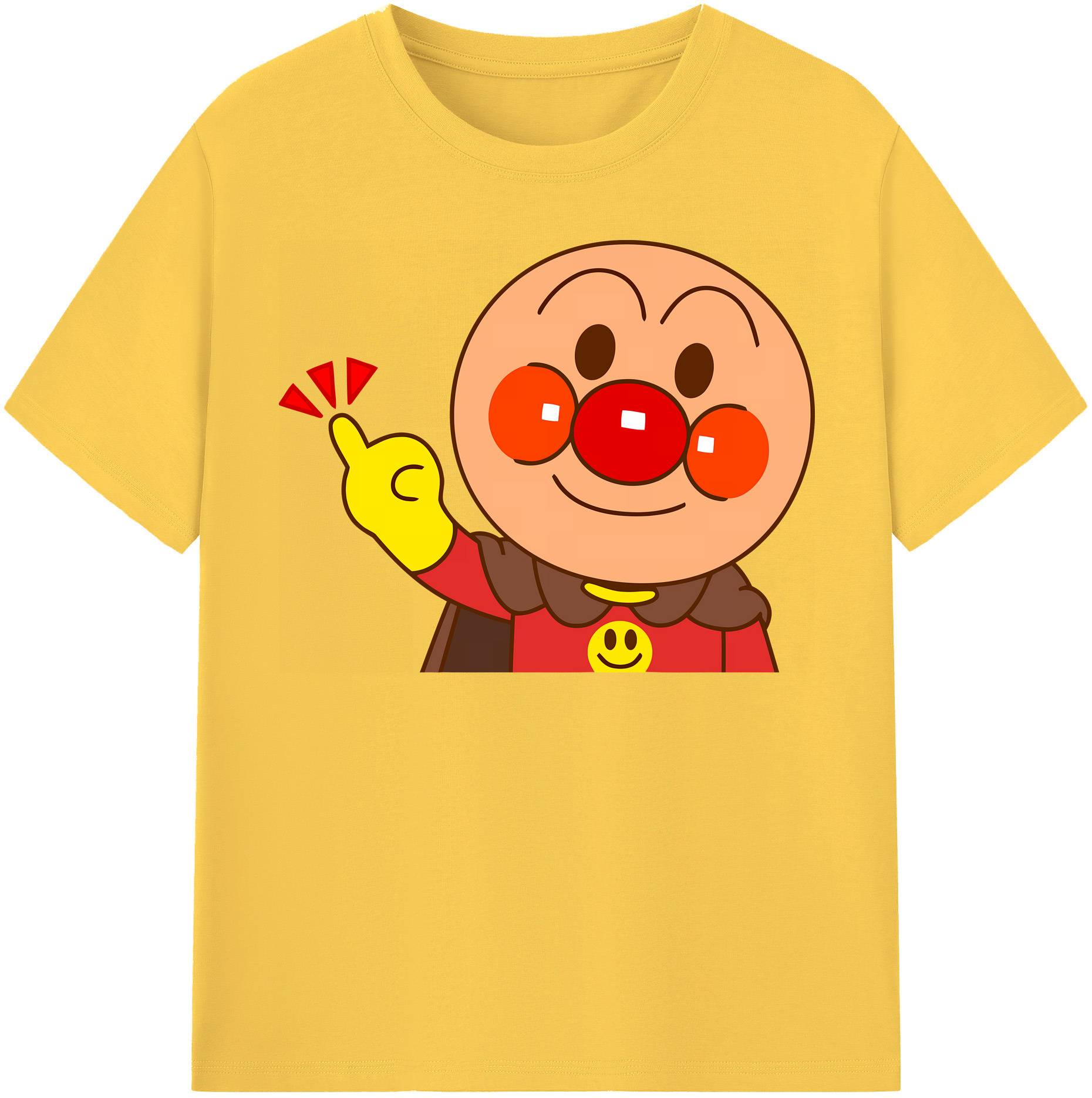 （画像用） アンパンマン Anpanman 綿100％半袖Tシャツ（フロントプリント）
