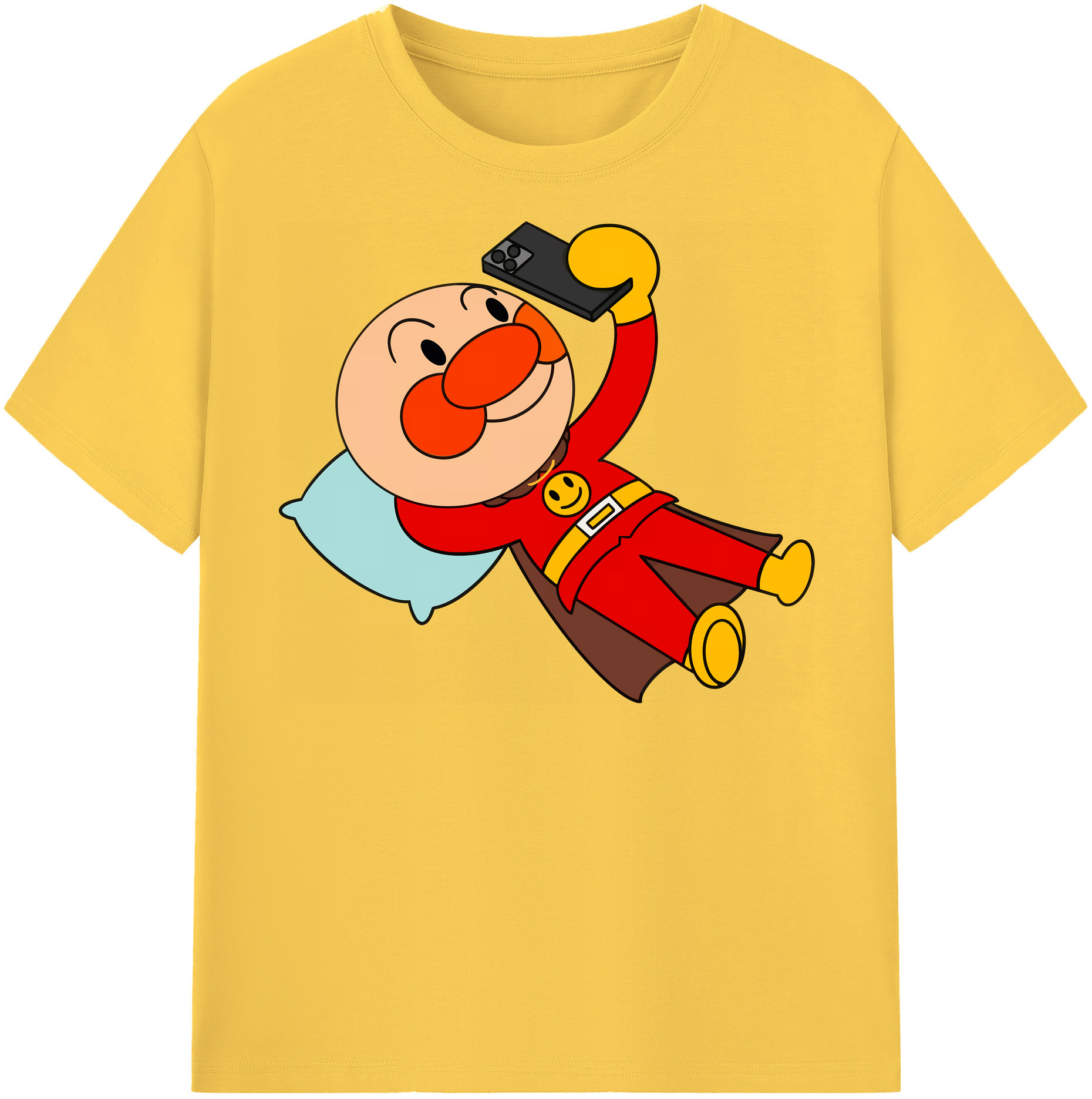 （画像用） アンパンマン Anpanman 綿100％半袖Tシャツ（フロントプリント）