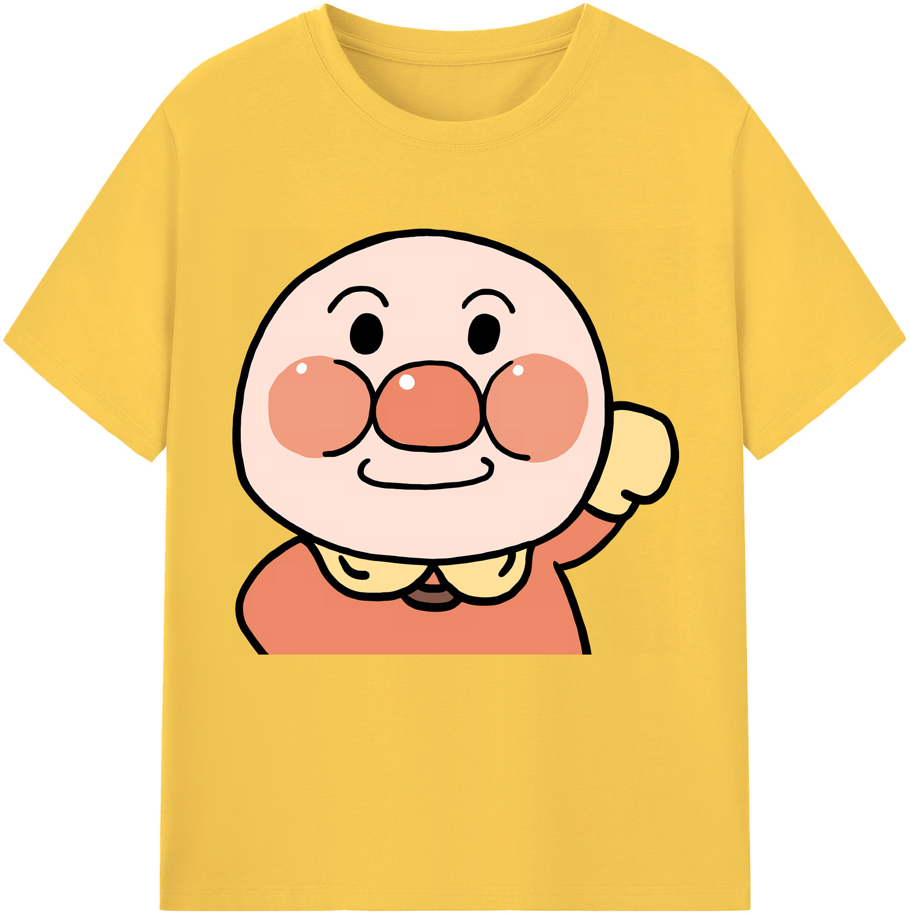 （画像用） アンパンマン Anpanman 綿100％半袖Tシャツ（フロントプリント）