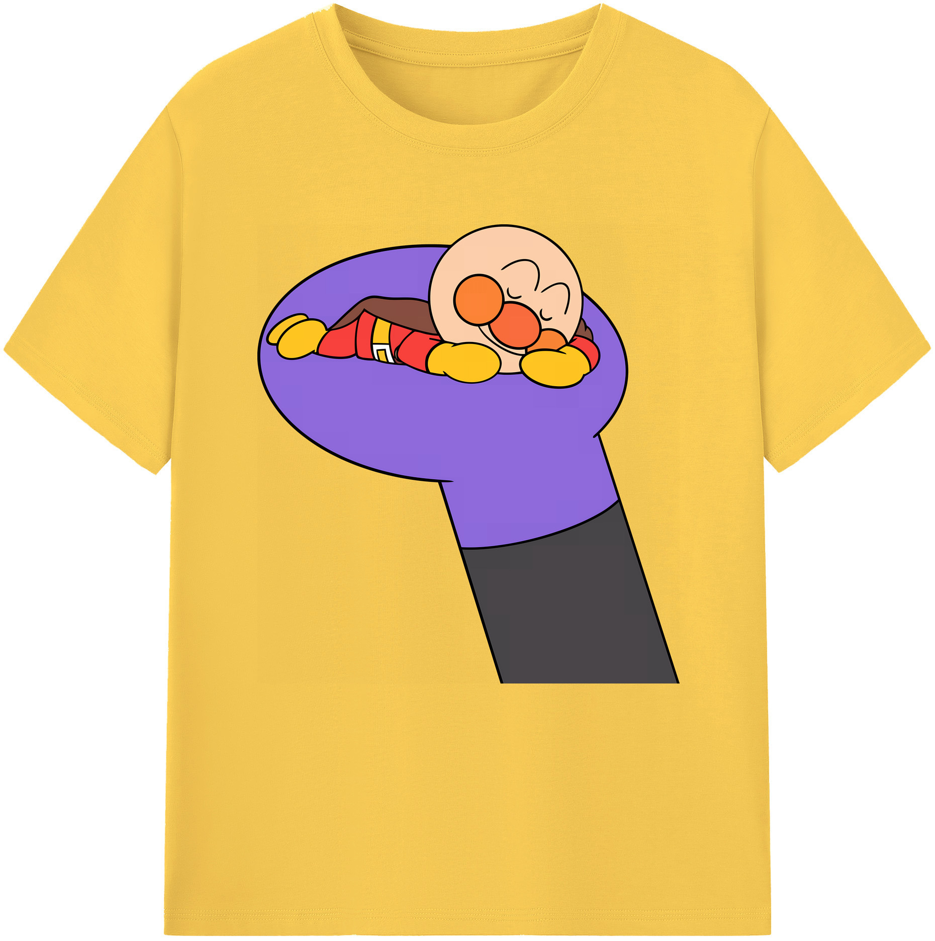 （画像用） アンパンマン Anpanman 綿100％半袖Tシャツ（フロントプリント）