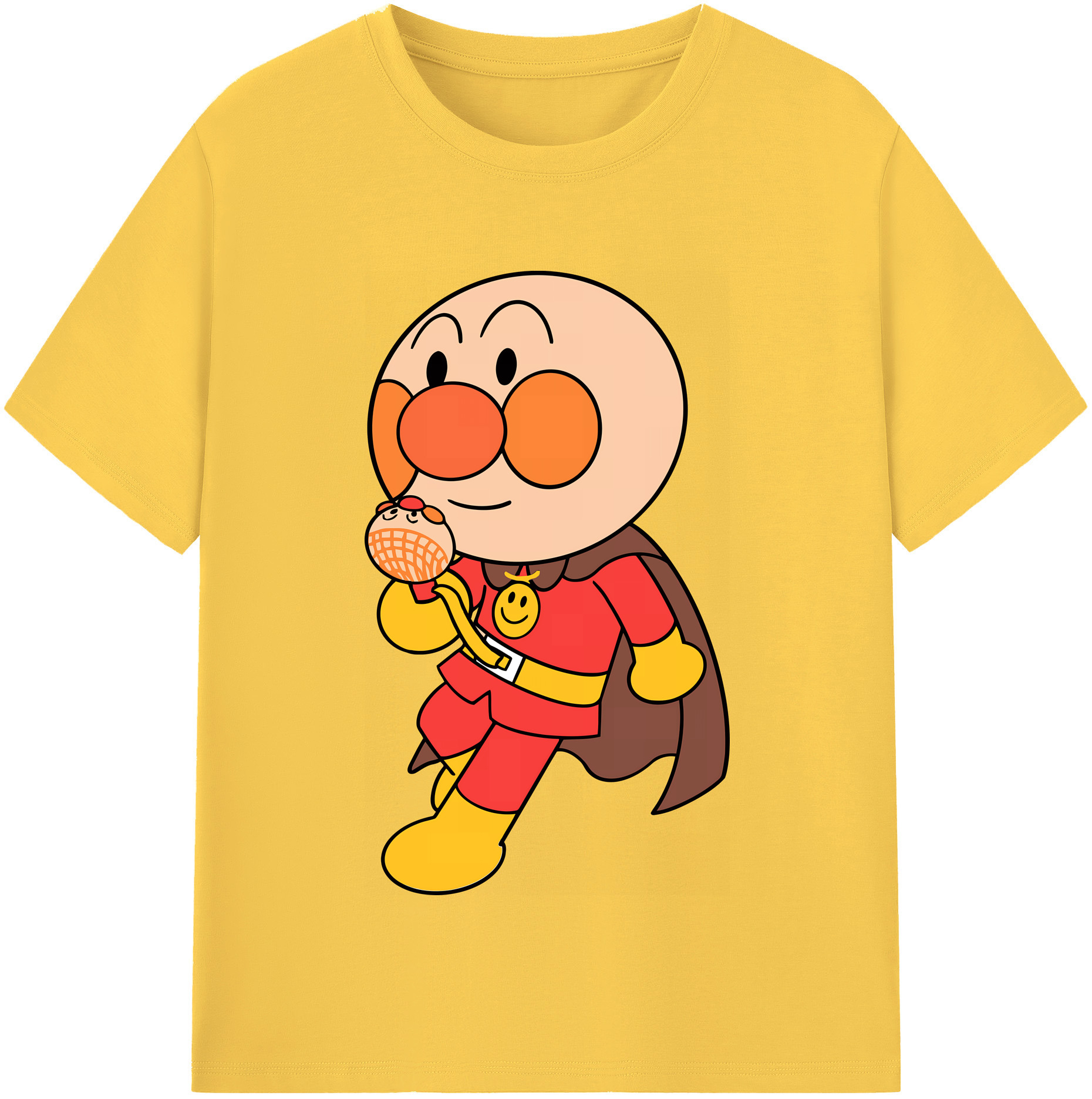 （画像用） アンパンマン Anpanman 綿100％半袖Tシャツ（フロントプリント）