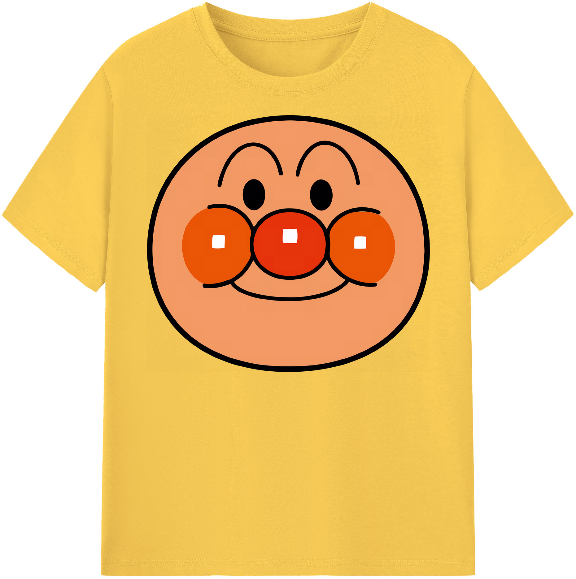 （画像用） アンパンマン Anpanman 綿100％半袖Tシャツ（フロントプリント）