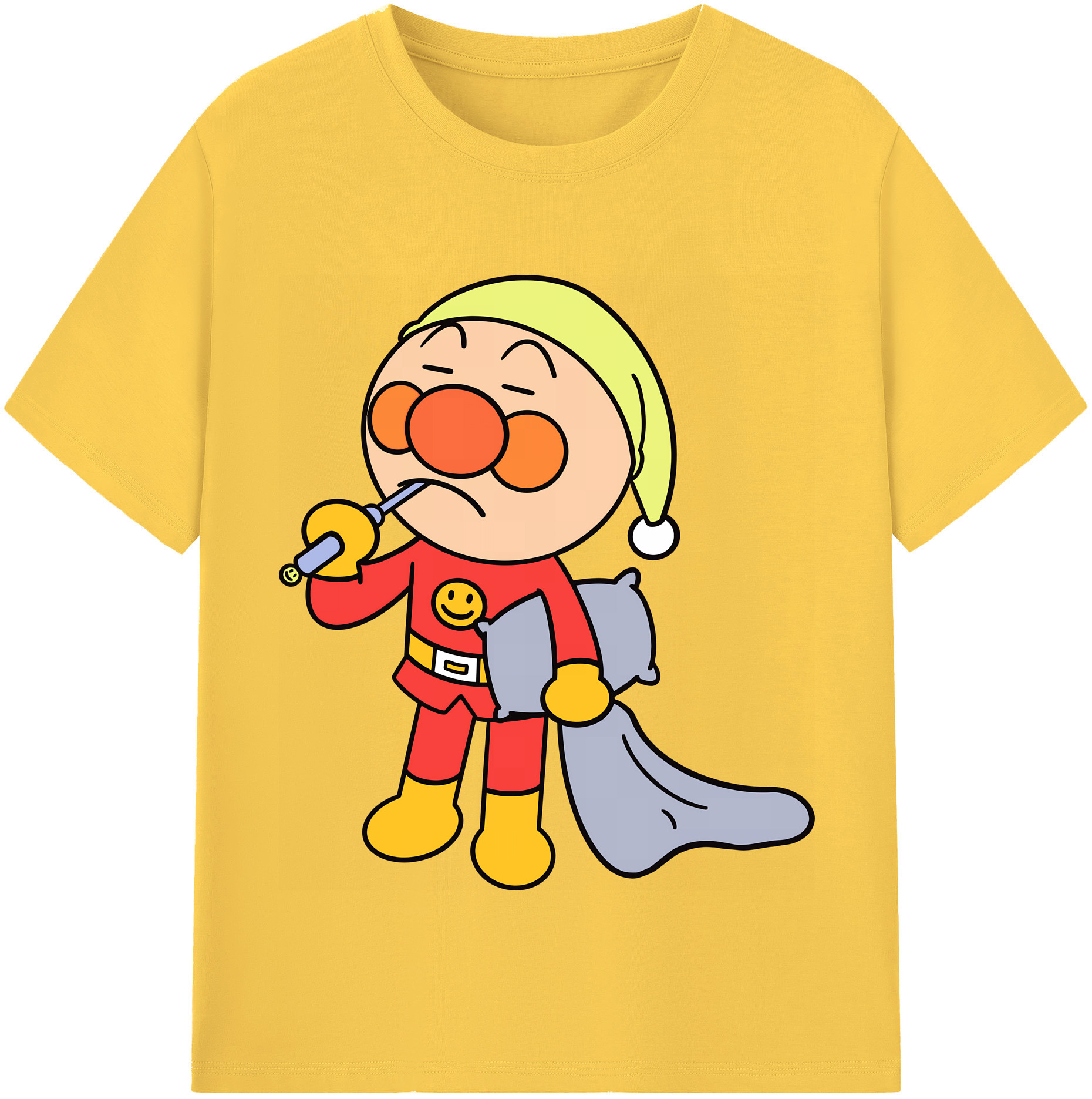 （画像用） アンパンマン Anpanman 綿100％半袖Tシャツ（フロントプリント）