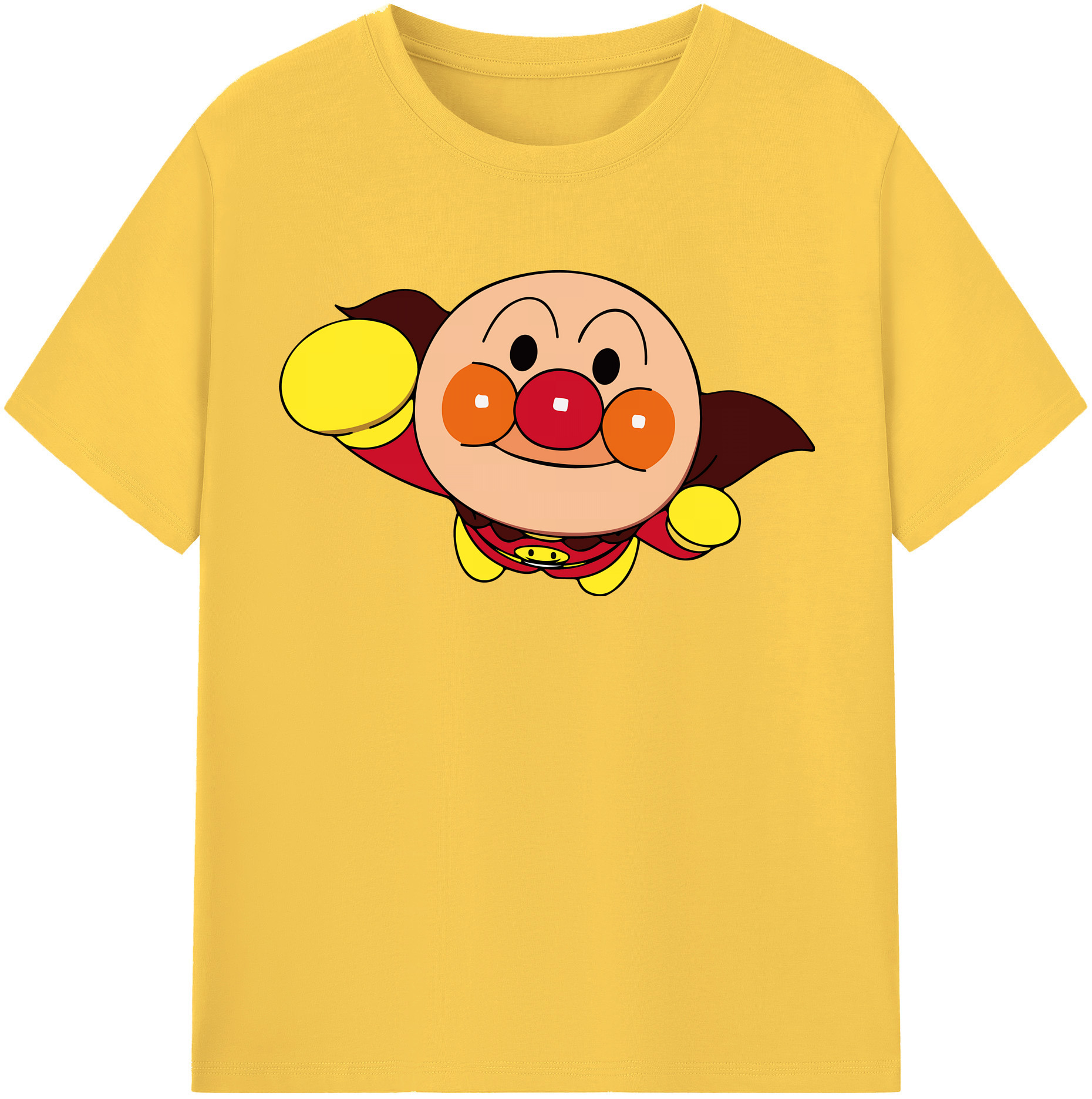 （画像用） アンパンマン Anpanman 綿100％半袖Tシャツ（フロントプリント）