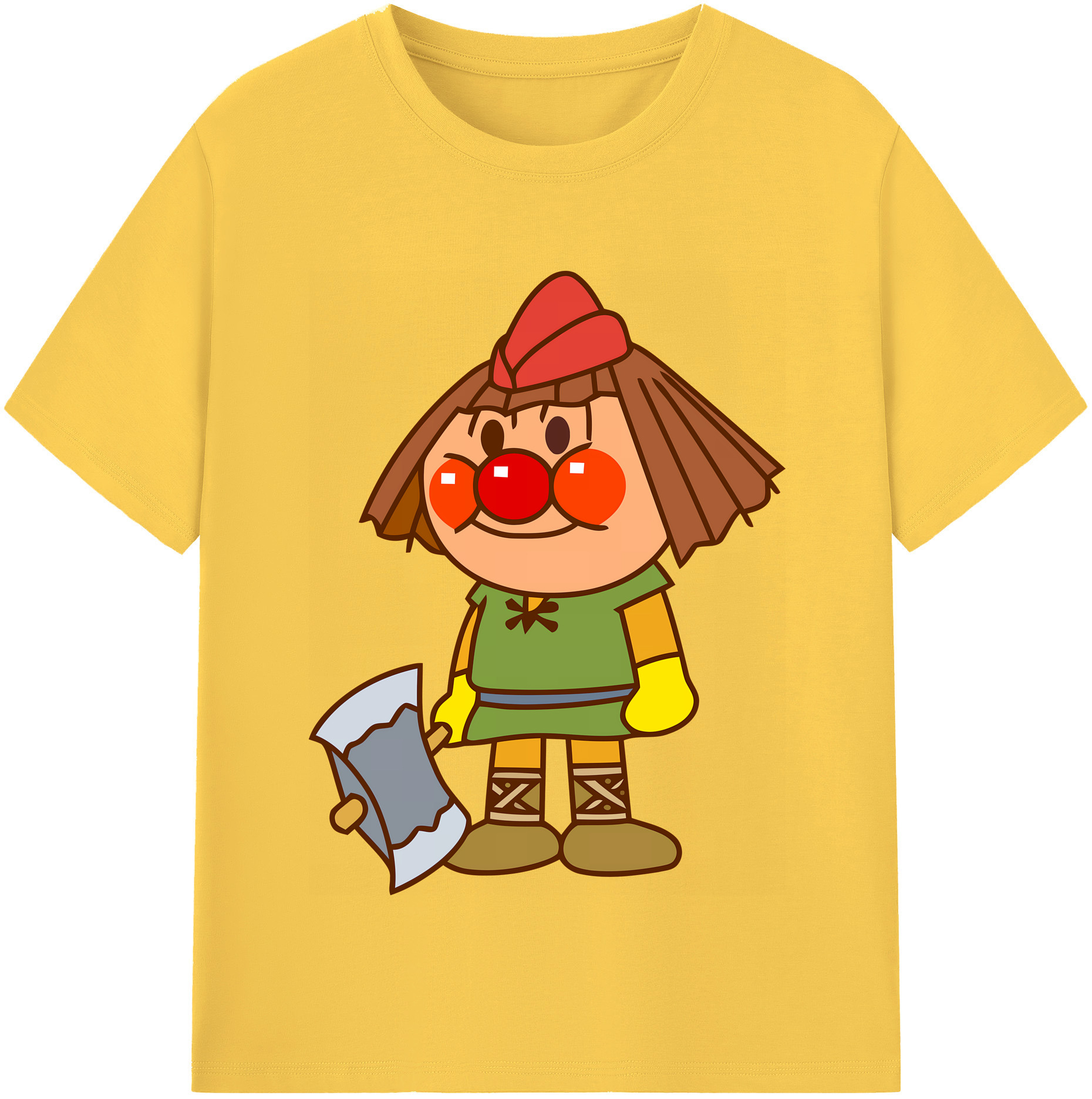 （画像用） アンパンマン Anpanman 綿100％半袖Tシャツ（フロントプリント）