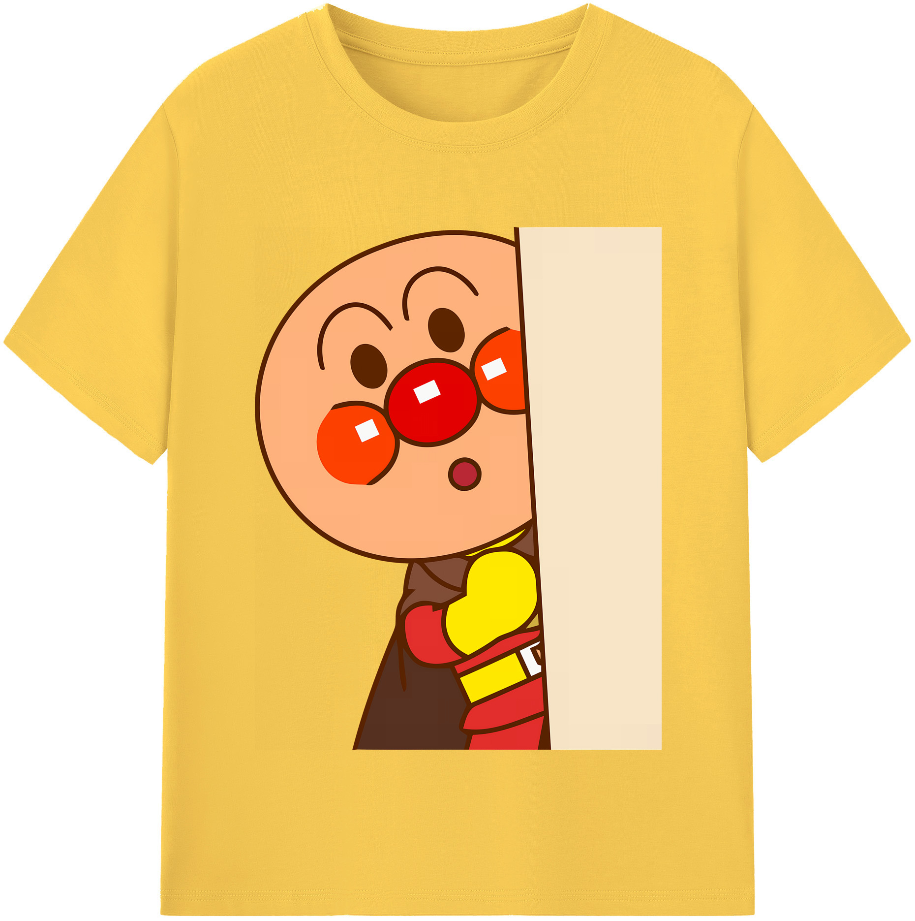 （画像用） アンパンマン Anpanman 綿100％半袖Tシャツ（フロントプリント）