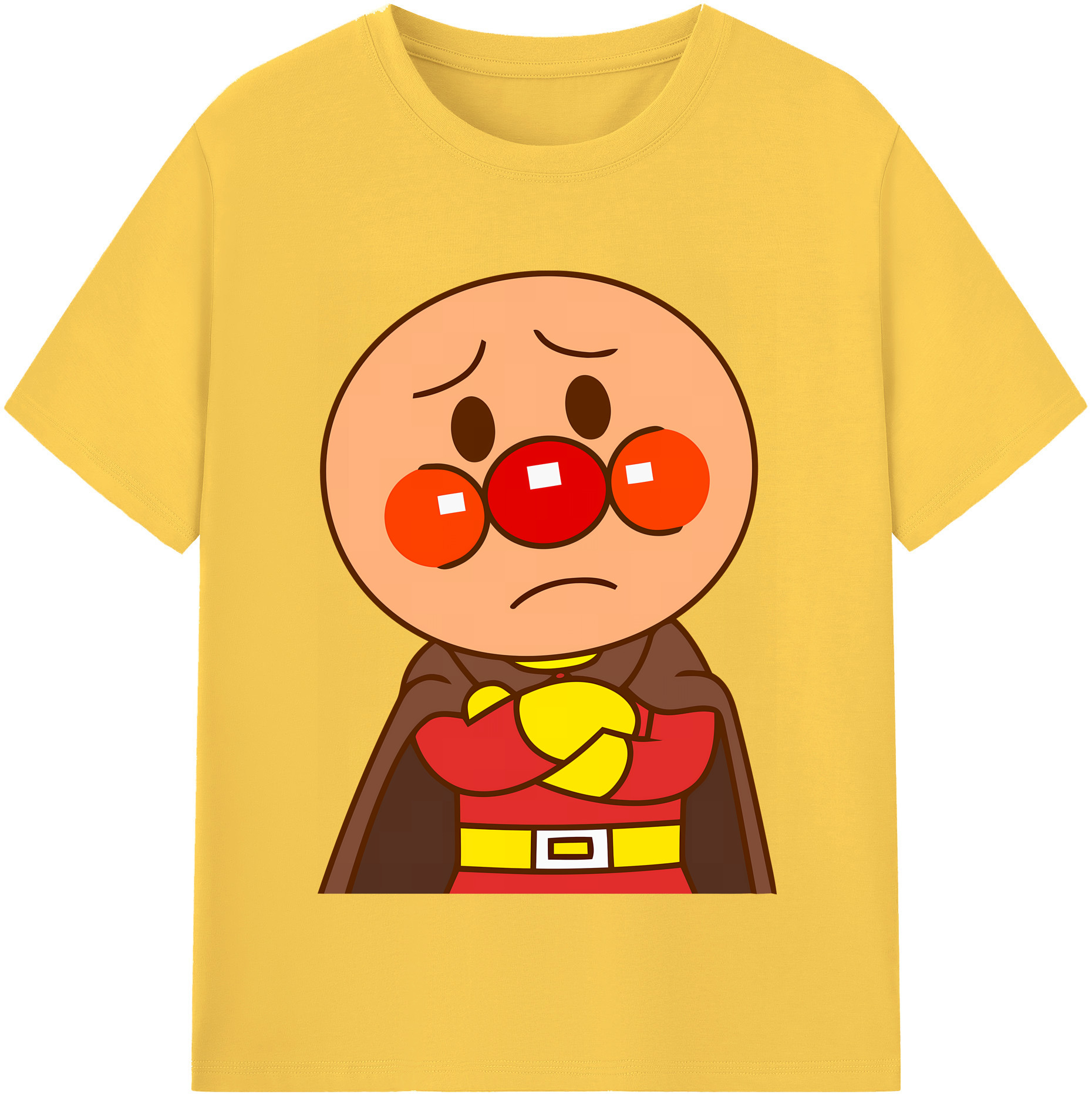 （画像用） アンパンマン Anpanman 綿100％半袖Tシャツ（フロントプリント）