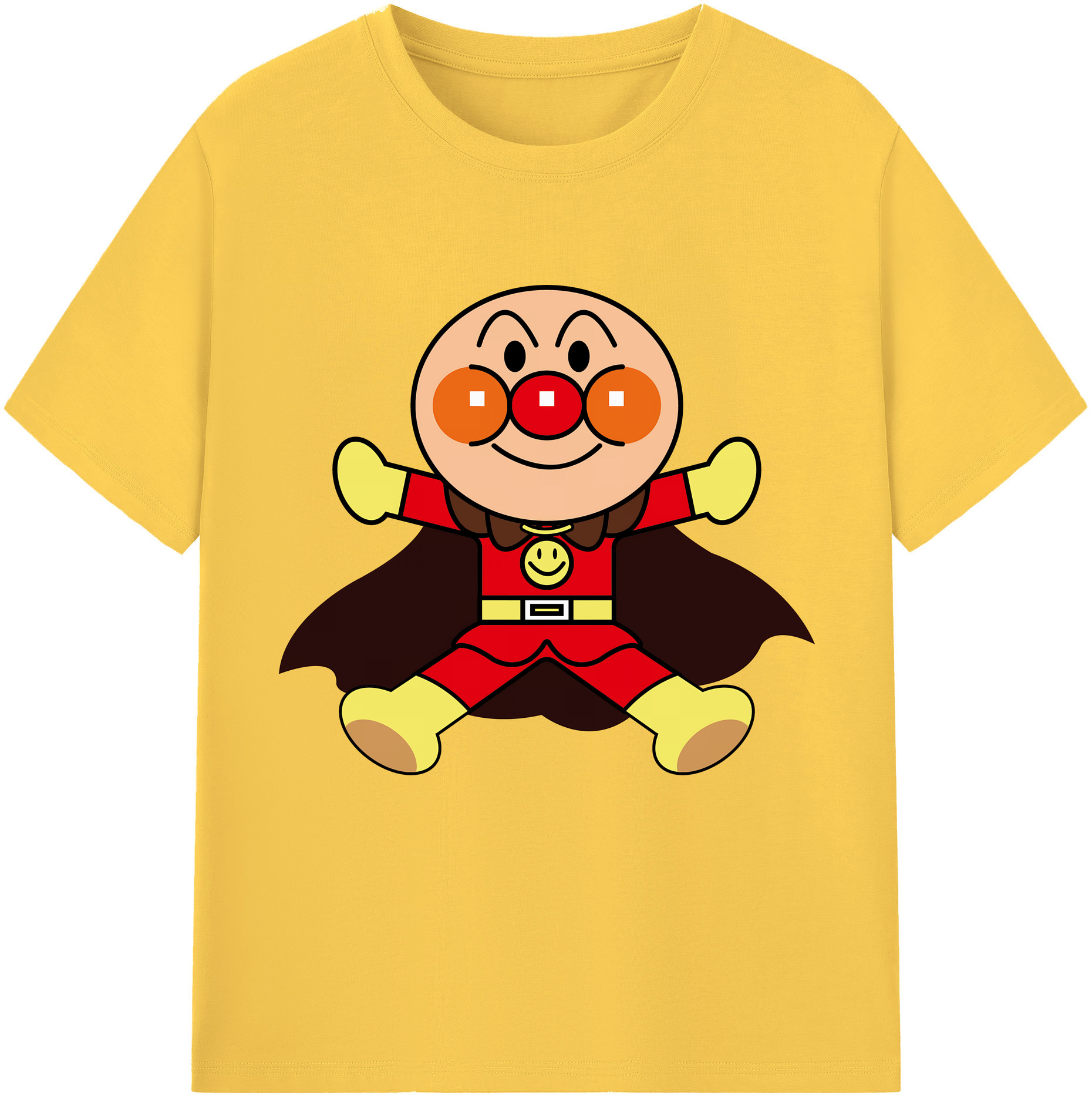 （画像用） アンパンマン Anpanman 綿100％半袖Tシャツ（フロントプリント）