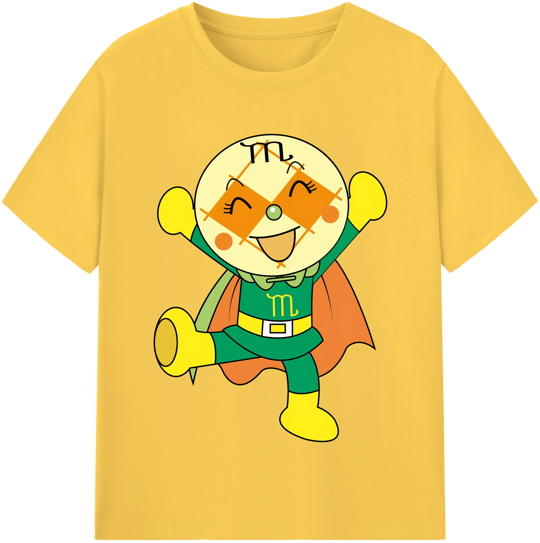 （画像用） アンパンマン Anpanman 綿100％半袖Tシャツ（フロントプリント）