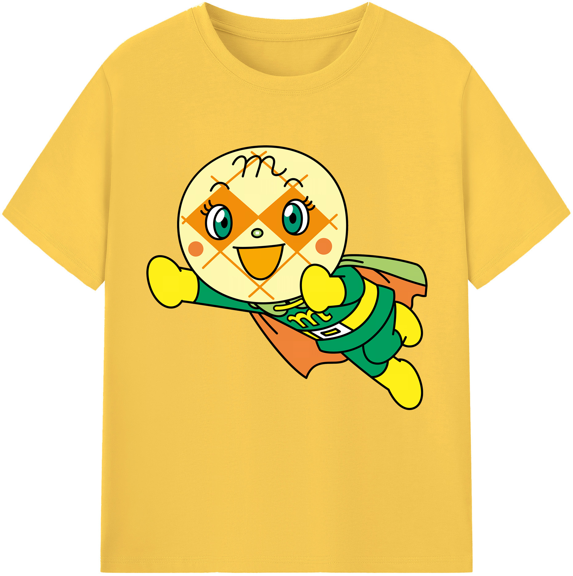 （画像用） アンパンマン Anpanman 綿100％半袖Tシャツ（フロントプリント）
