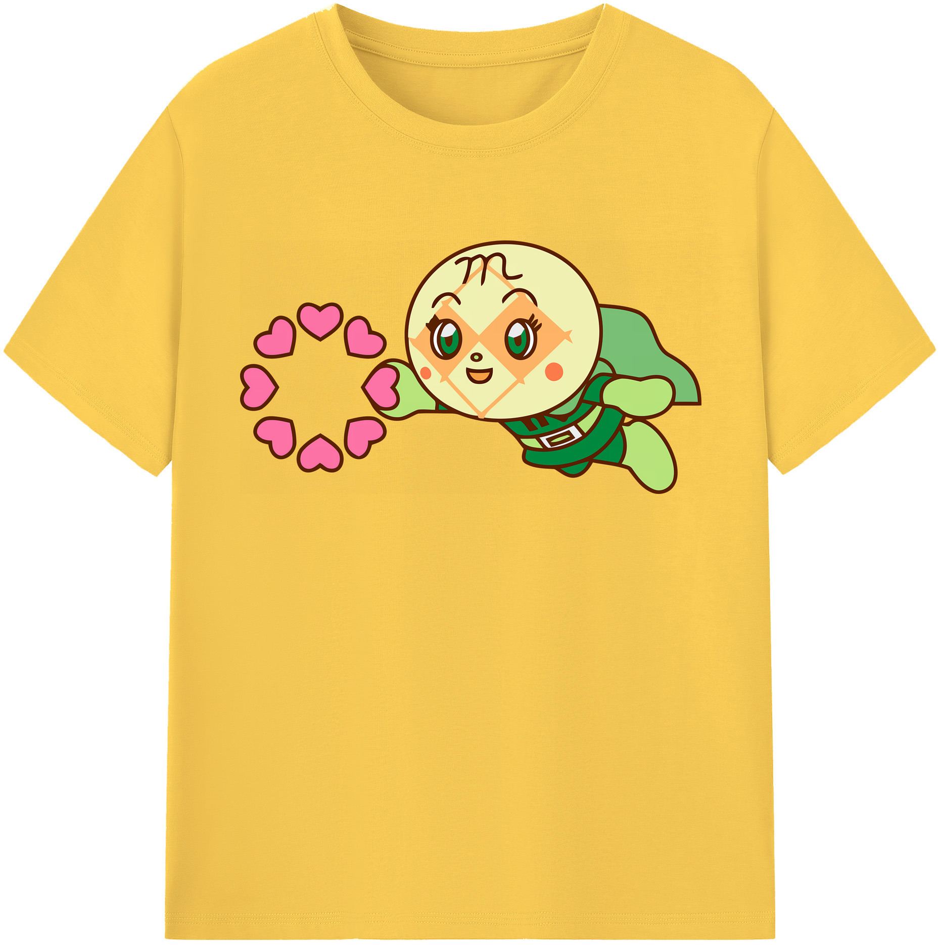 （画像用） アンパンマン Anpanman 綿100％半袖Tシャツ（フロントプリント）