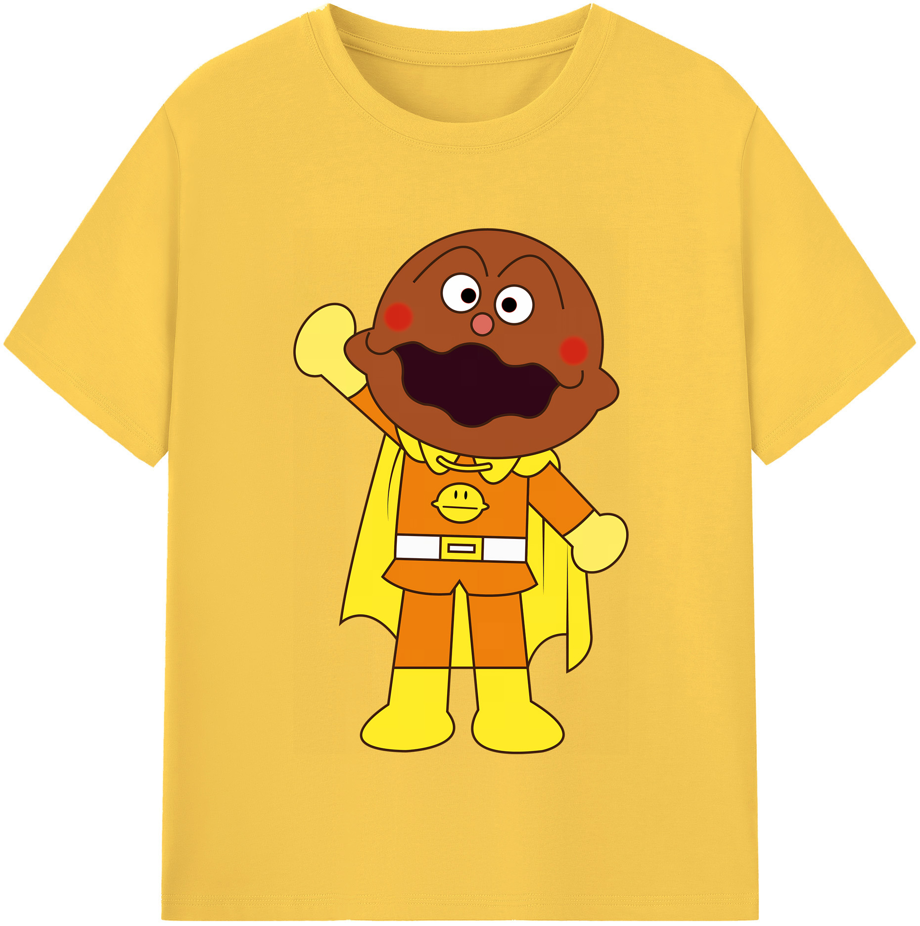 （画像用） アンパンマン Anpanman 綿100％半袖Tシャツ（フロントプリント）