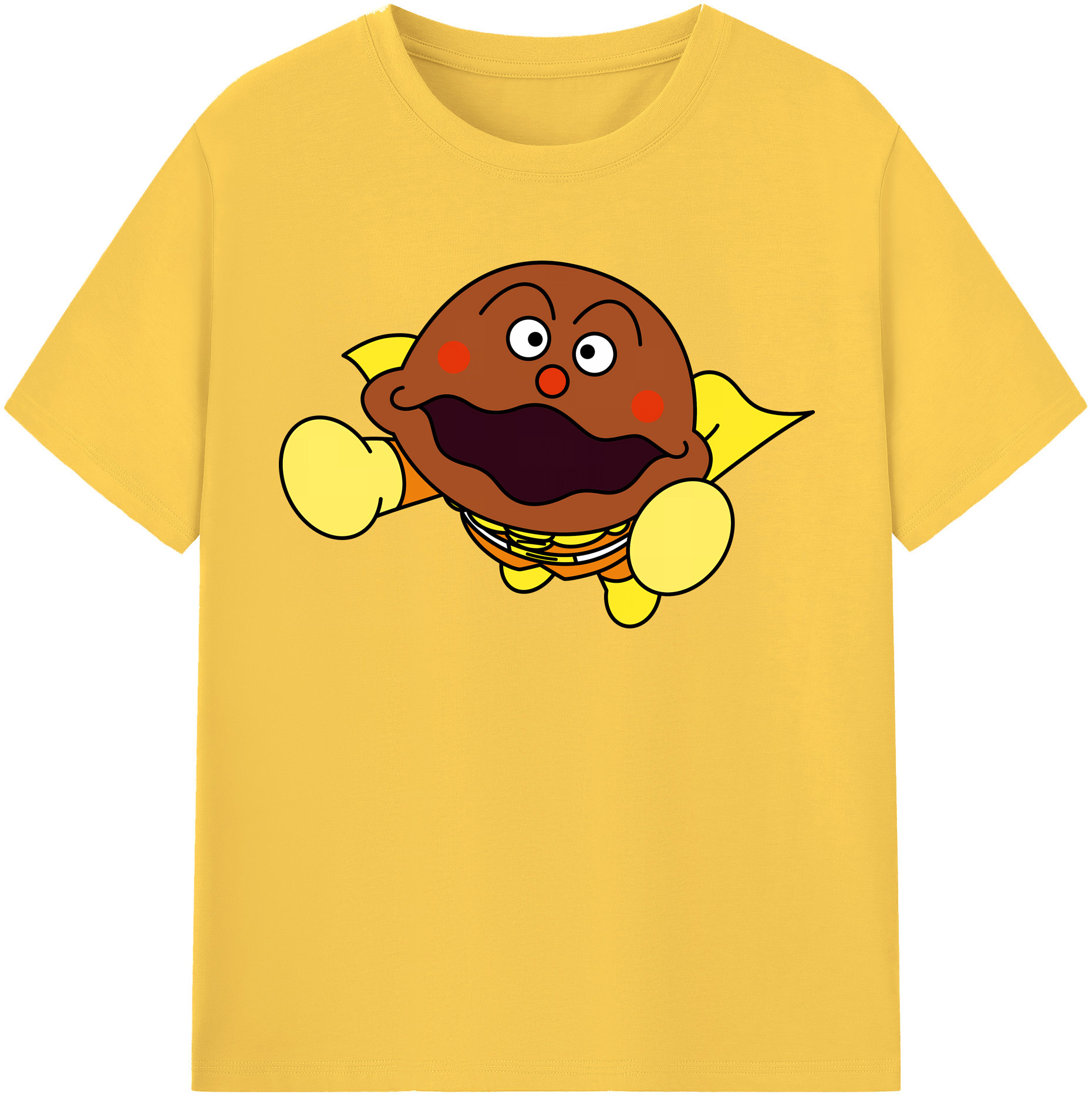 （画像用） アンパンマン Anpanman 綿100％半袖Tシャツ（フロントプリント）