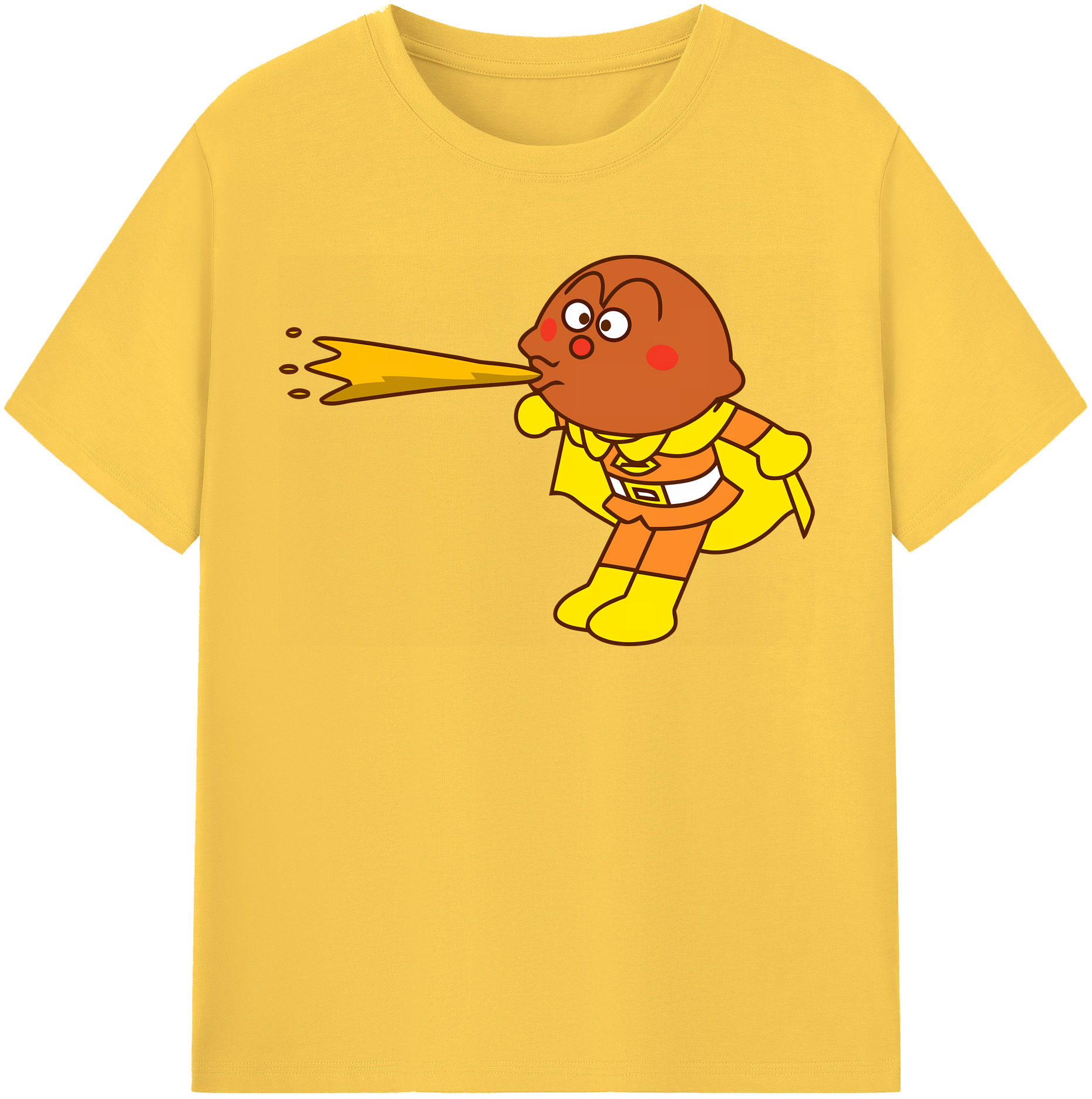 （画像用） アンパンマン Anpanman 綿100％半袖Tシャツ（フロントプリント）