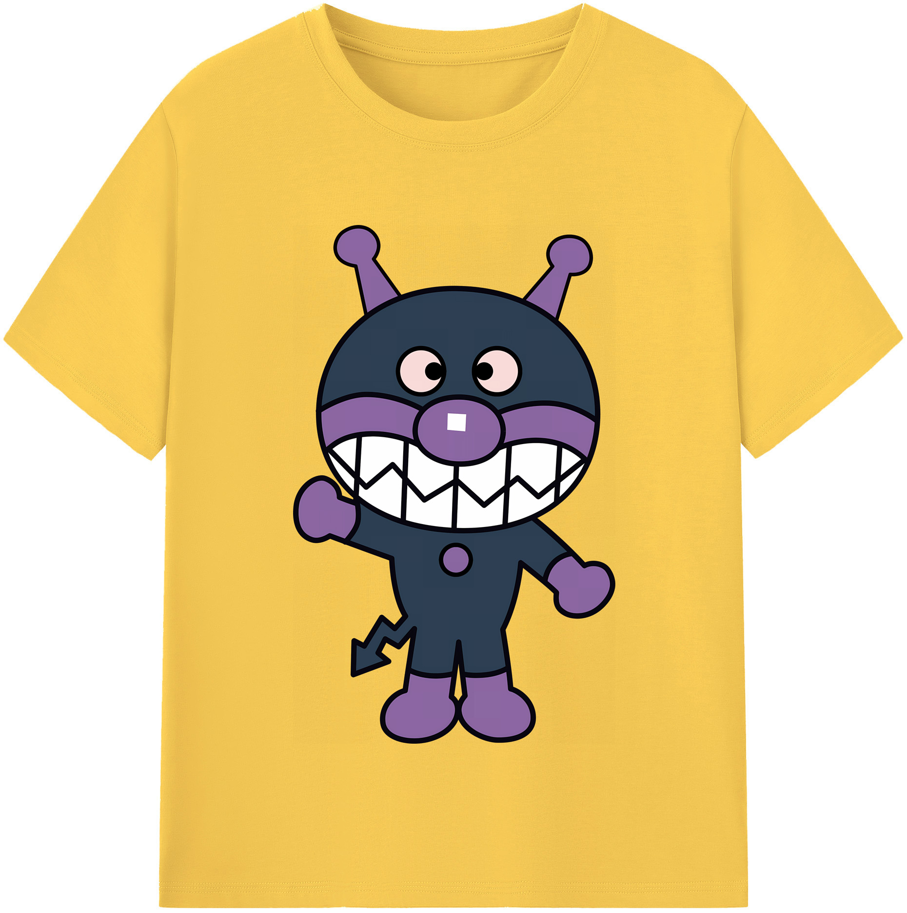 （画像用） アンパンマン Anpanman 綿100％半袖Tシャツ（フロントプリント）