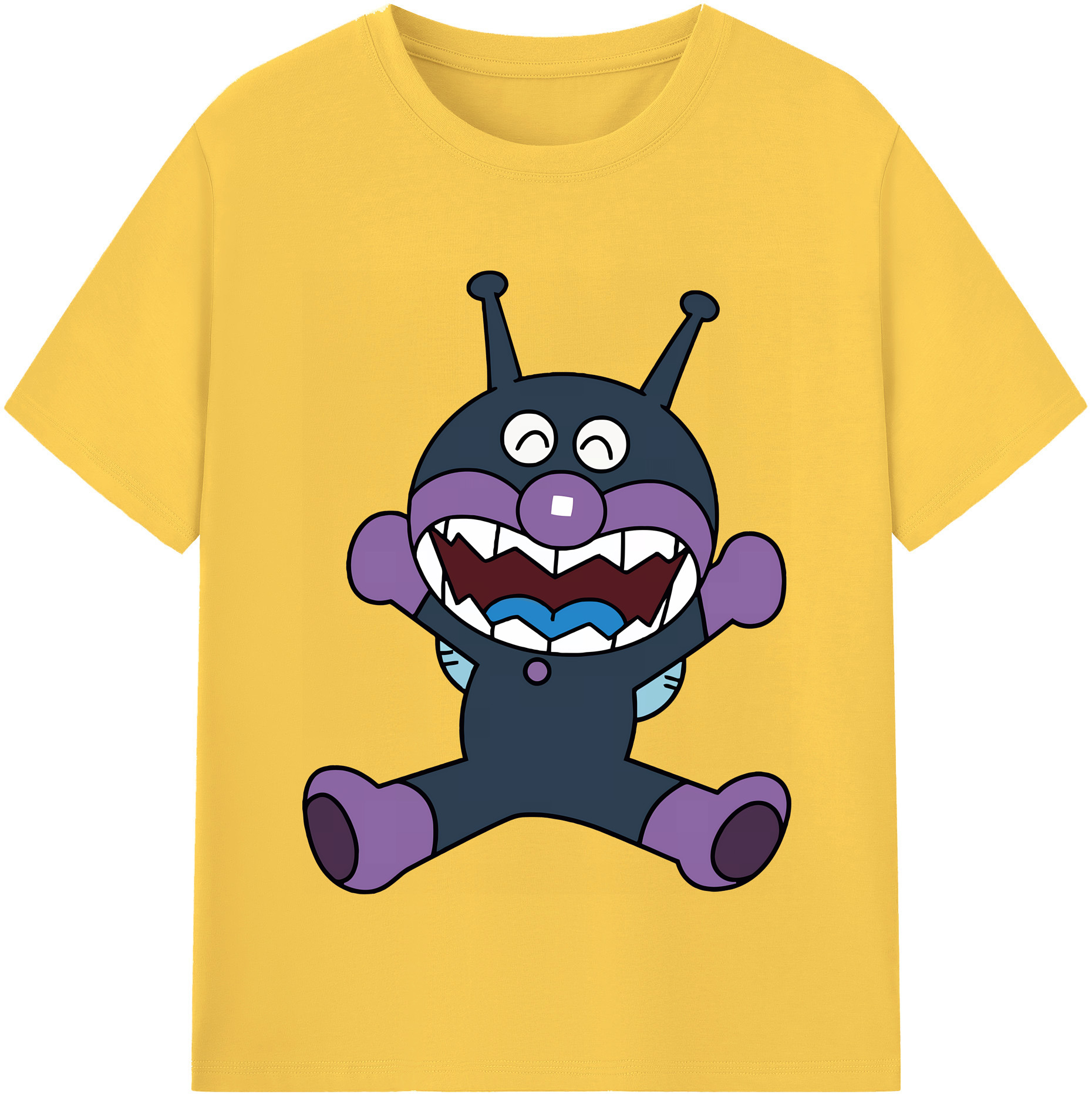 （画像用） アンパンマン Anpanman 綿100％半袖Tシャツ（フロントプリント）