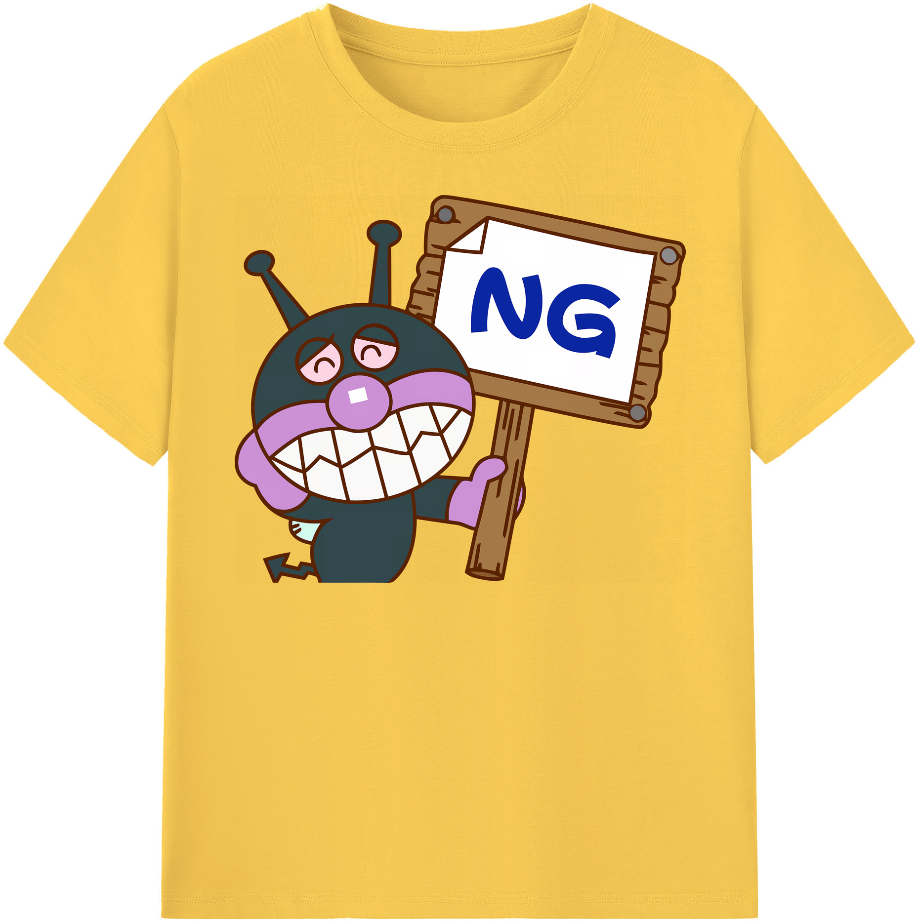 （画像用） アンパンマン Anpanman 綿100％半袖Tシャツ（フロントプリント）