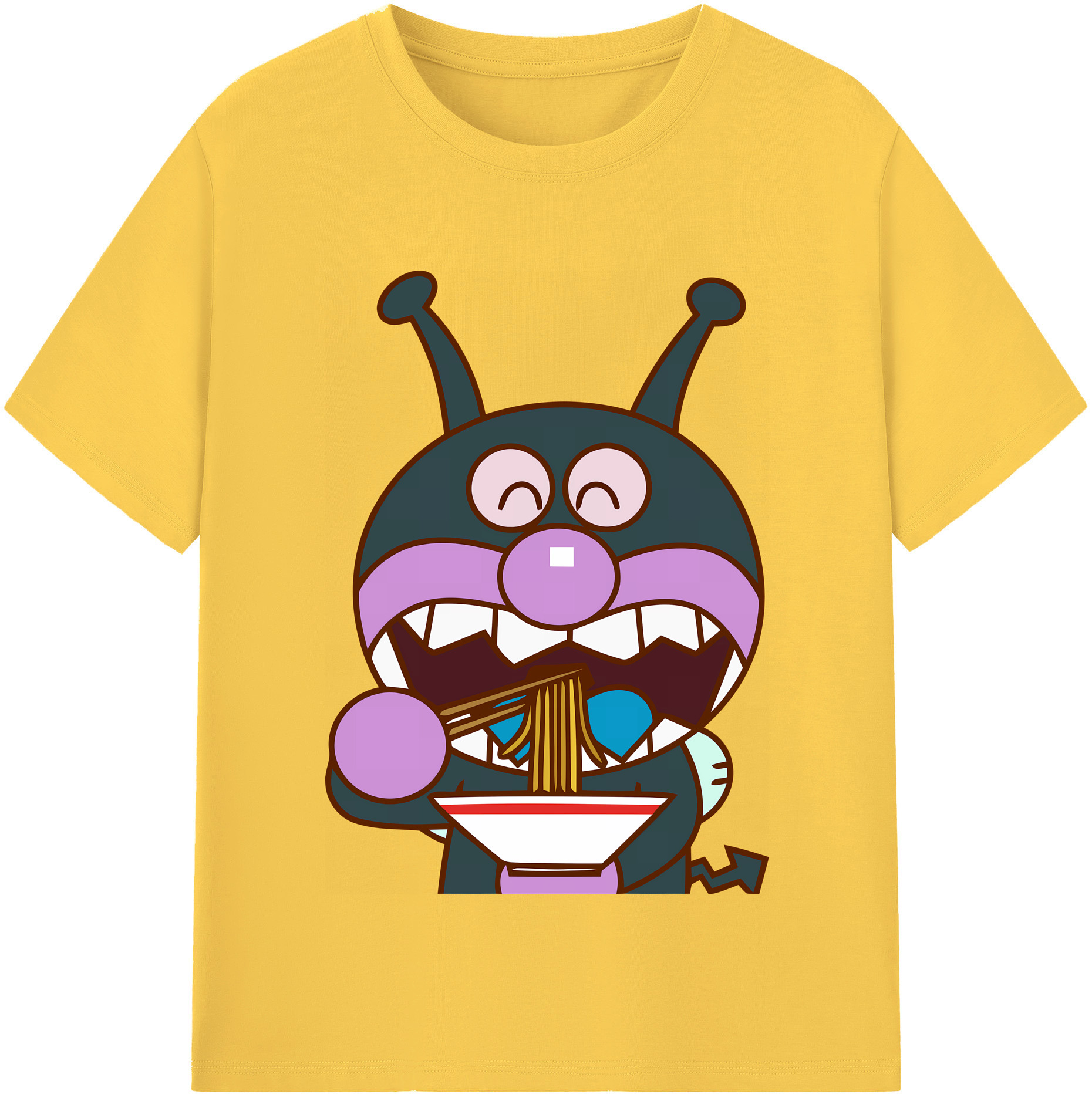 （画像用） アンパンマン Anpanman 綿100％半袖Tシャツ（フロントプリント）
