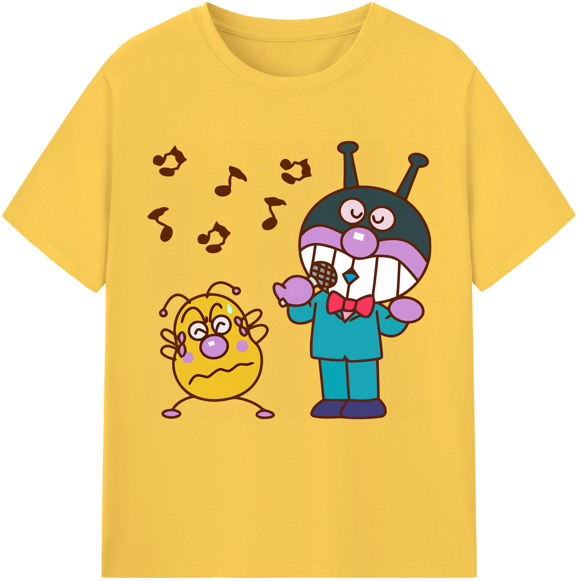 （画像用） アンパンマン Anpanman 綿100％半袖Tシャツ（フロントプリント）