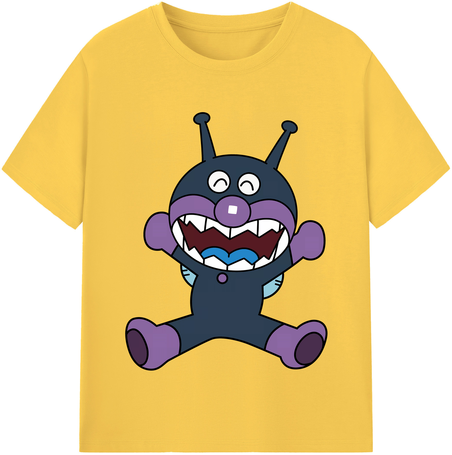 （画像用） アンパンマン Anpanman 綿100％半袖Tシャツ（フロントプリント）